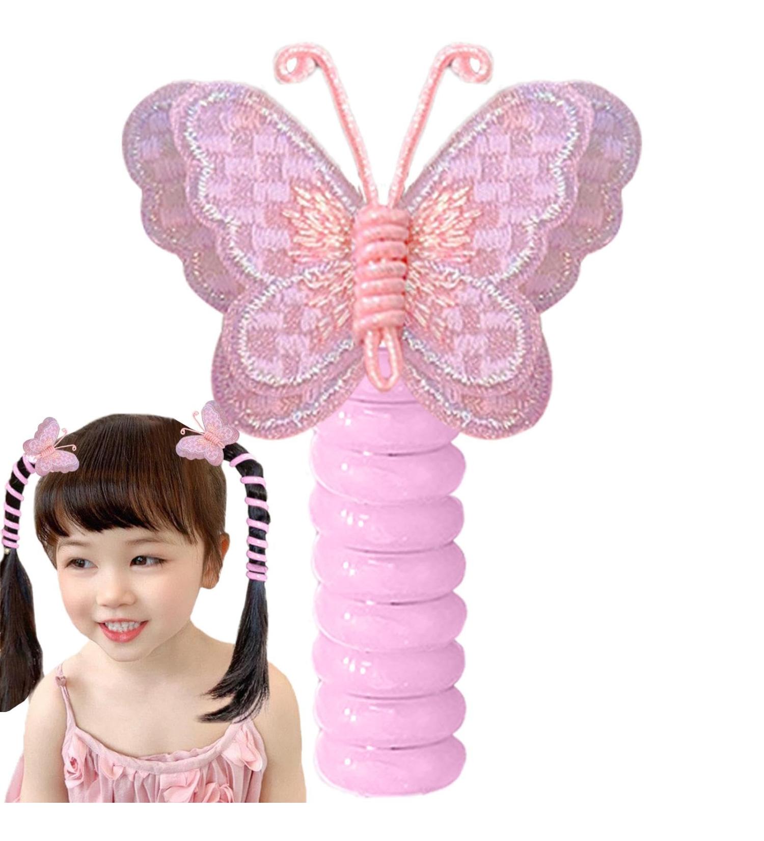 Phone Cord Hair Ties | Braided Telephone Wire Hair Bands Colorful Elastic Telephone Hair Clips For Children Women Kids Halloween Purple - Buy Online on GoSupps.com