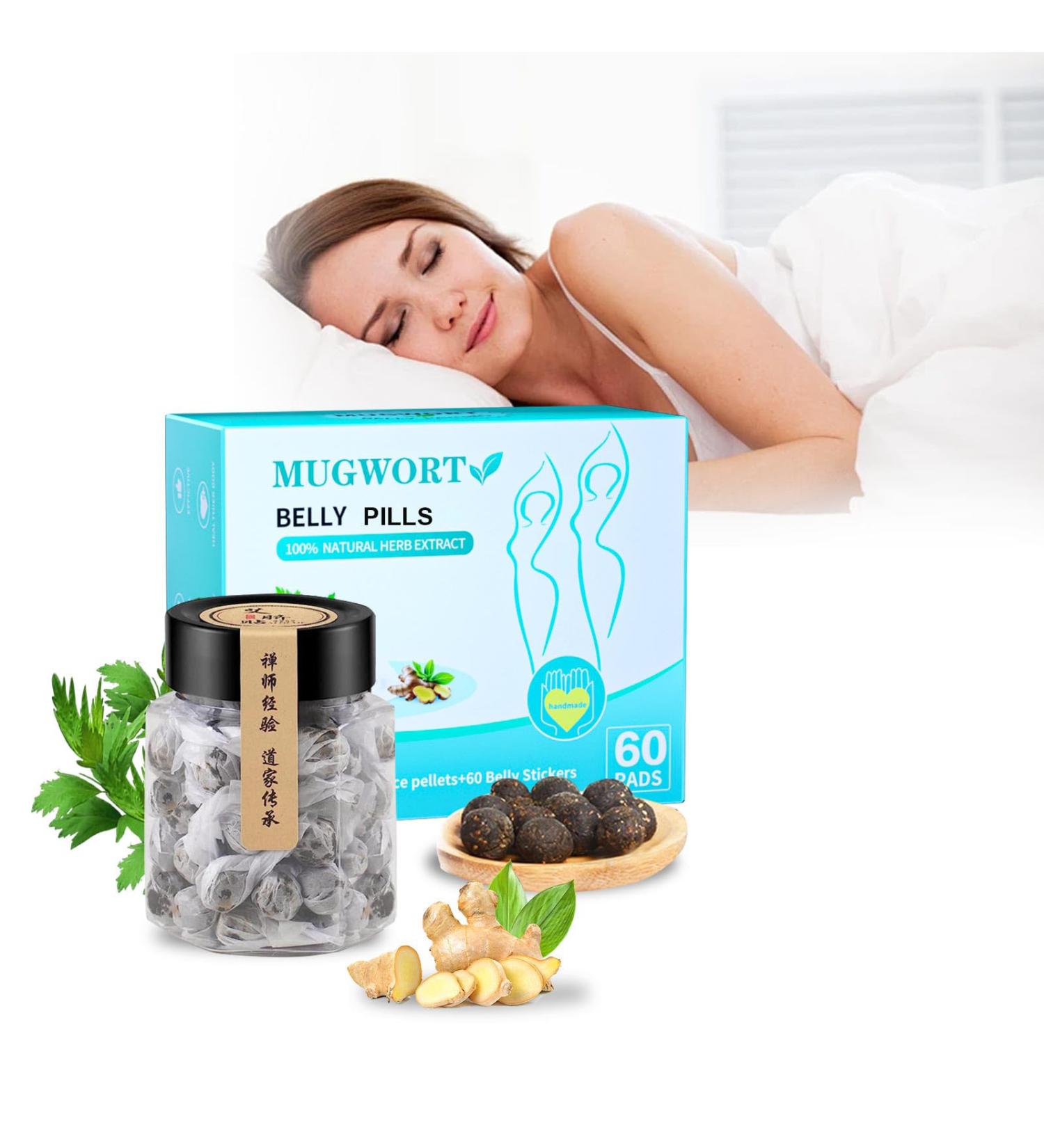 Mugwort Belly Pills for Men & Women - Natural Plant Extracts for Comfort & Ease - Buy Online on GoSupps.com