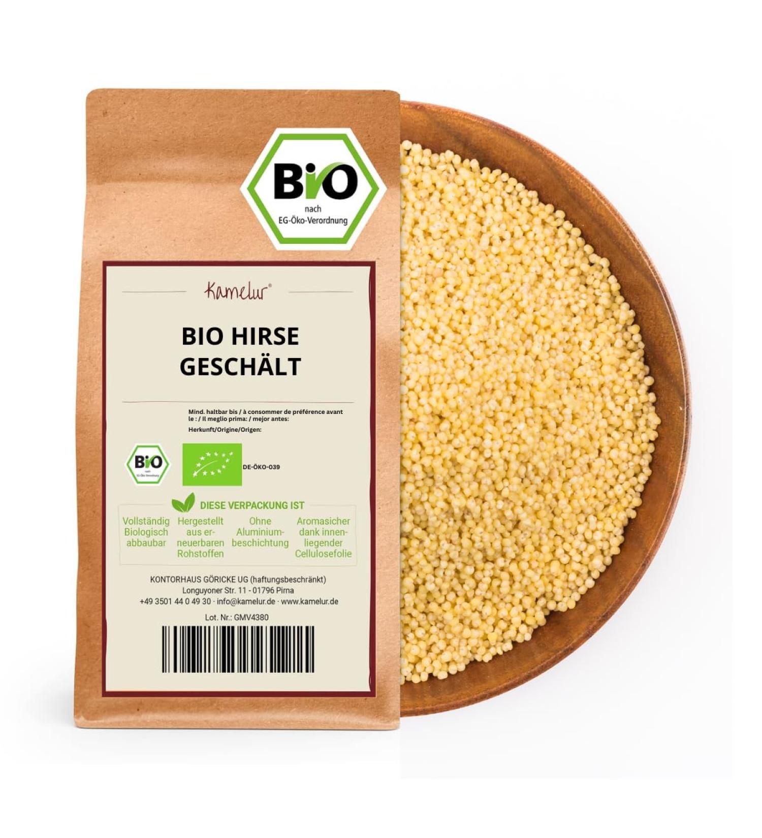 Organic Kamelur Millet (500g) - Premium Peeled Millet from Organic Farming | International Shipping Available - Buy Online on GoSupps.com