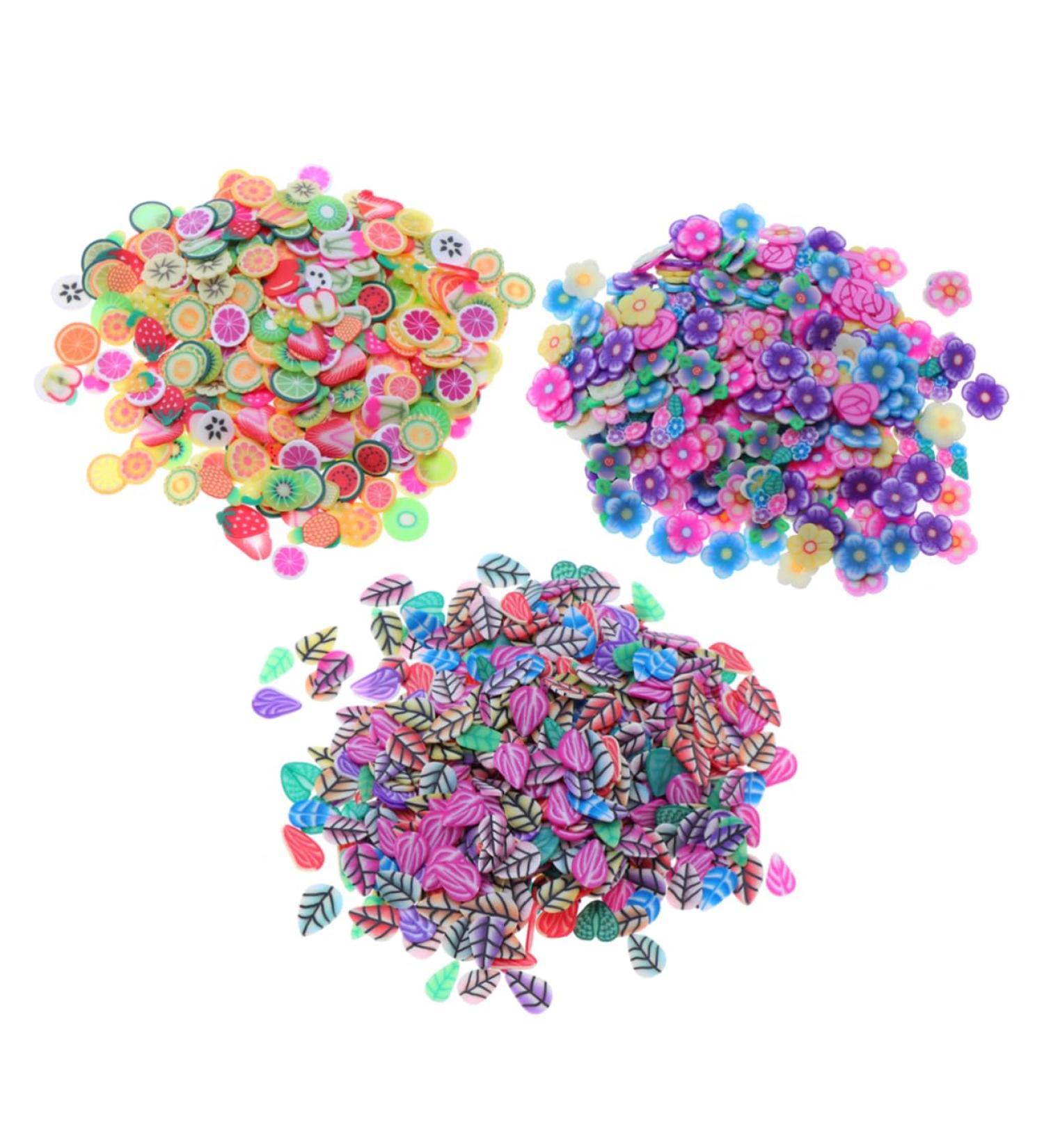 Housoutil 3 Packs Clay Slices Nail Art Slices Fruit Slices for Nail Art Nail Art Decoration Manicure - Buy Online on GoSupps.com