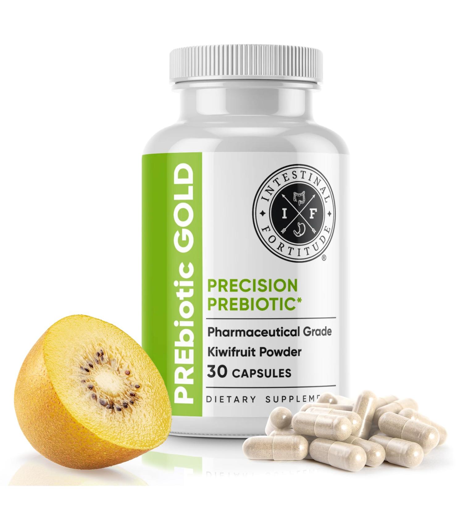 Intestinal Fortitude PREbiotic Gold: Kiwifruit Fiber Butyrate & Prebiotic Restore Supplement to Support The Gut Immune & Digestive Support Anti-Bloating & Leaky Gut Repair Dairy-Free Capsules - Buy Online on GoSupps.com