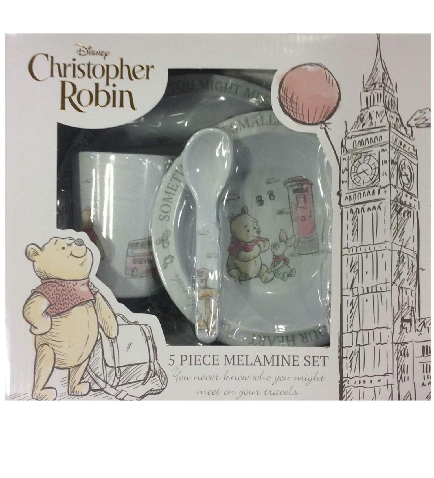 Disney Christopher Robin 5-Piece Melamine Crockery Set | DI519 - Buy Online on GoSupps.com