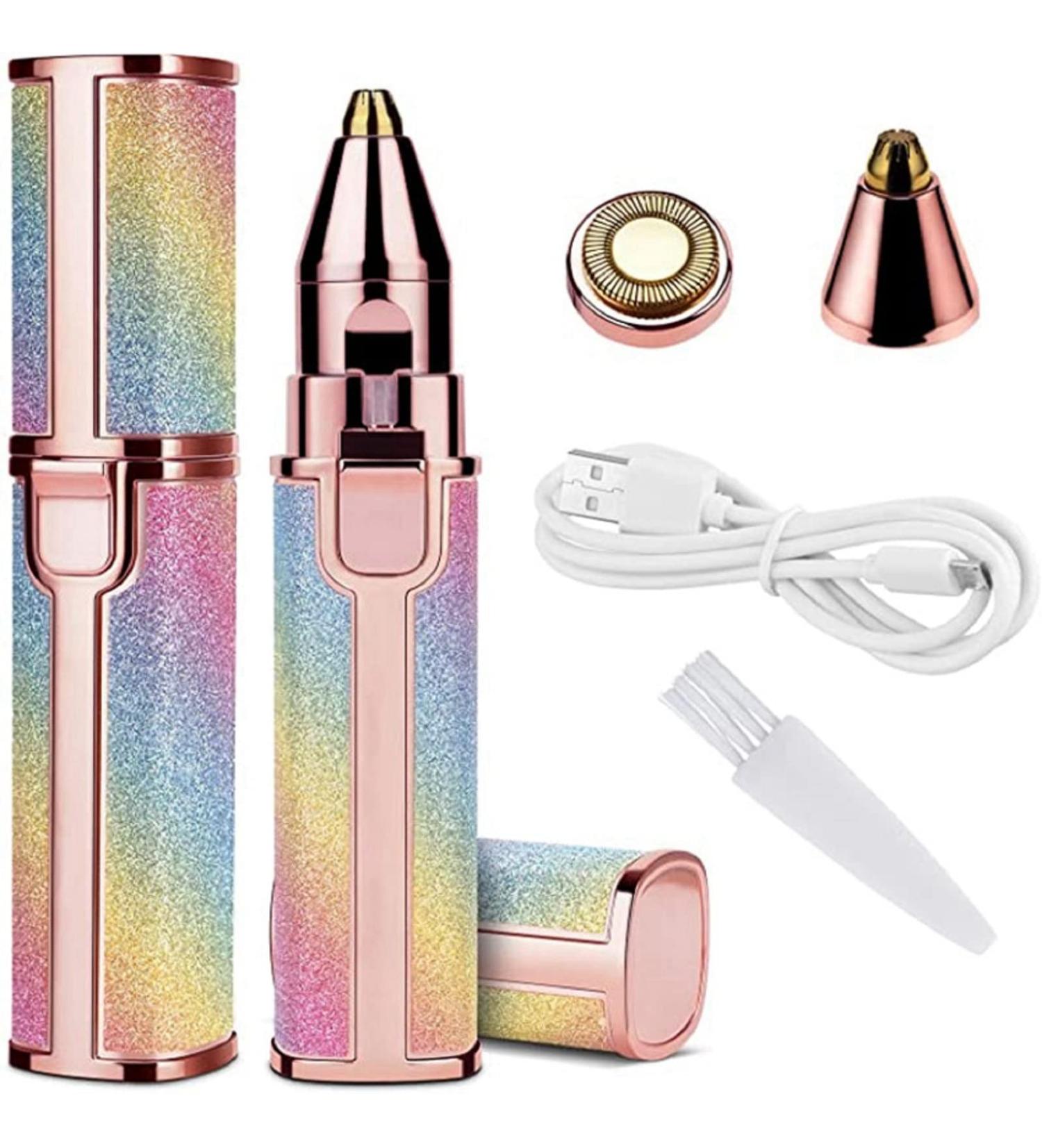 2-in-1 Facial Hair Remover for Women - Rechargeable Epilator for Painless Hair Removal on Face, Eyebrow, Upper Lip - Women's Facial Epilator & Shaver - Buy Online on GoSupps.com