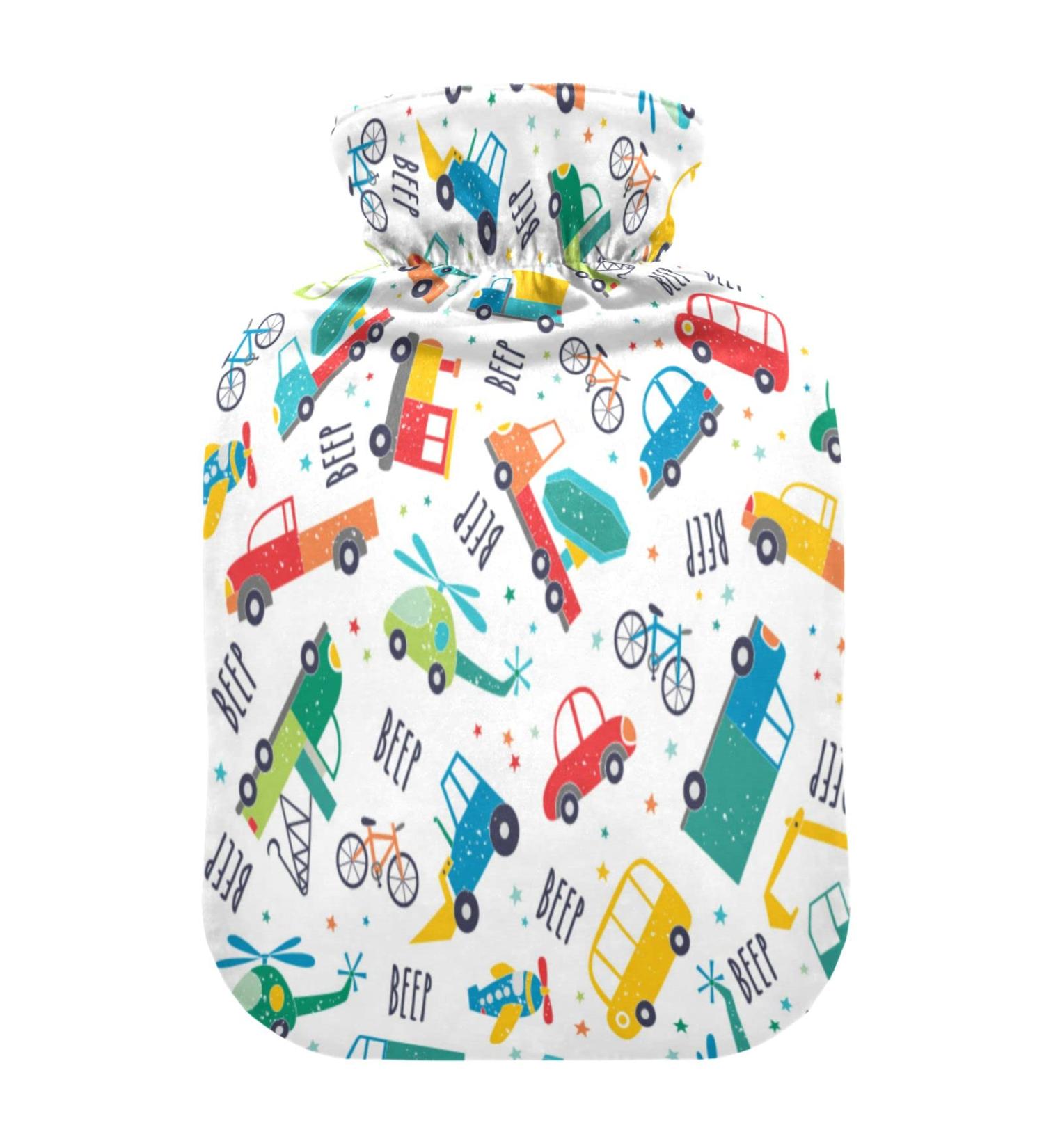 Beep 1L Hot Water Bottle with Cover - Ideal for Cramps Pain Relief & Warmth for All | Hot & Cold Compress for Children Men & Women - Buy Online on GoSupps.com