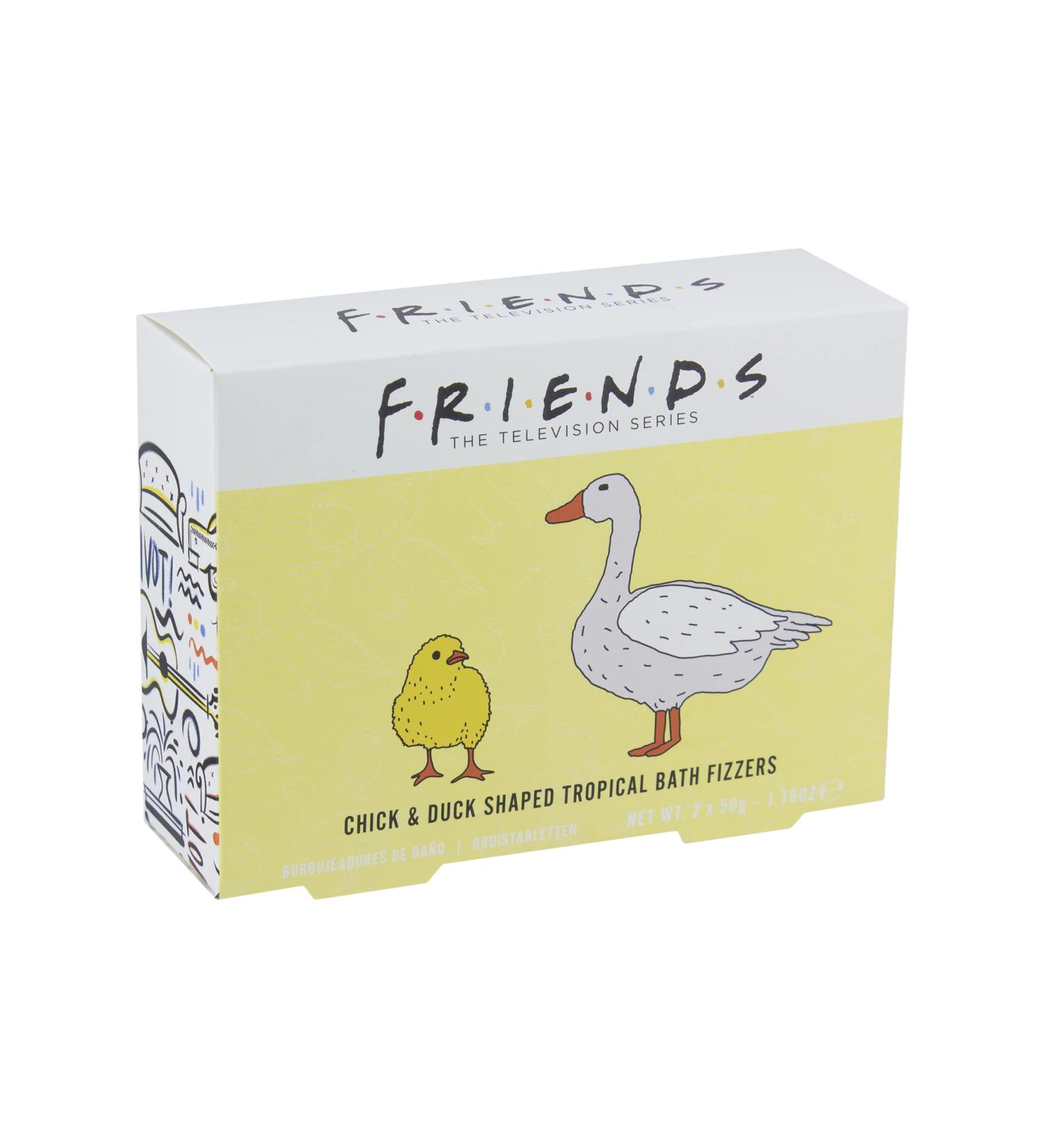 Friends TV Show Chick and Duck Bath Fizzers - 2 Tropical Bath Bombs | Officially Licensed Merchandise for Relaxing Soaks - Buy Online on GoSupps.com