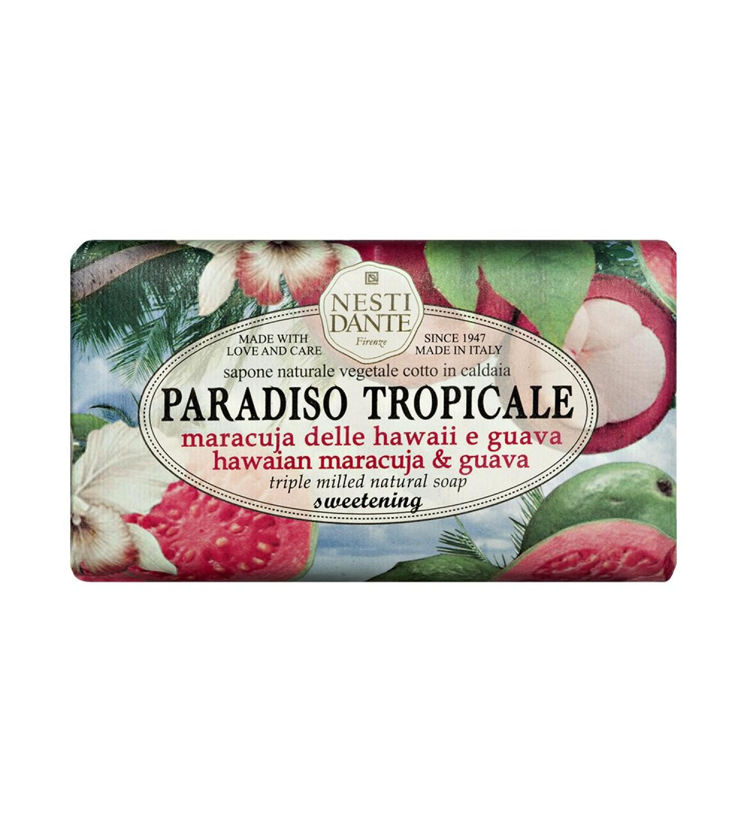 NESTI DANTE Paradiso Tropicale Hawaiian Maracuja & Guava Soap 250 g - Buy Online on GoSupps.com