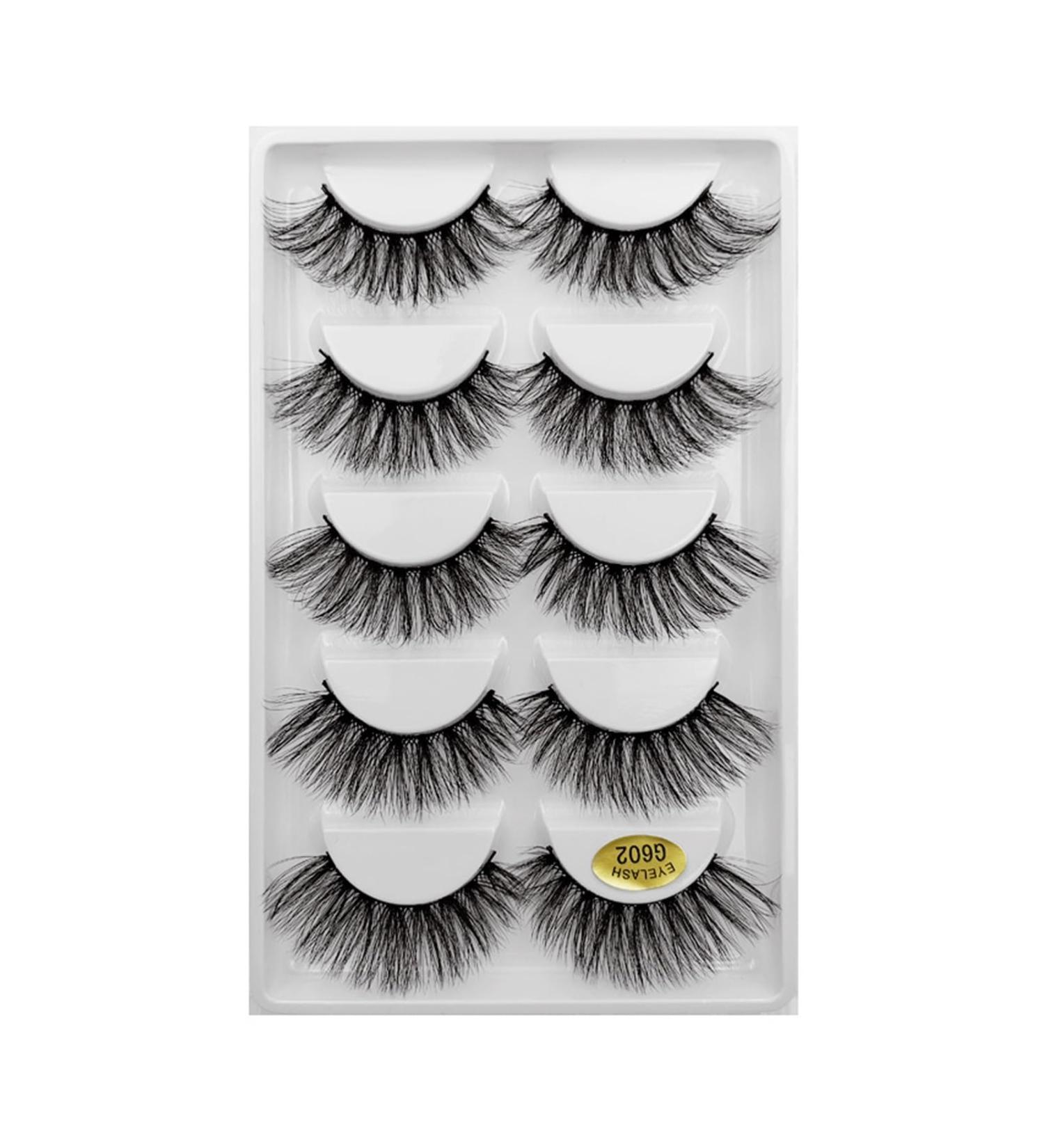 UAMOU 2-50 Boxes Eyelashes faux mink lashes natural 3d mink eyelashes volume false lashes in bulk cilios Cheerfully (Color : 5 Pairs G602 Size : 40 Boxes) - Buy Online on GoSupps.com