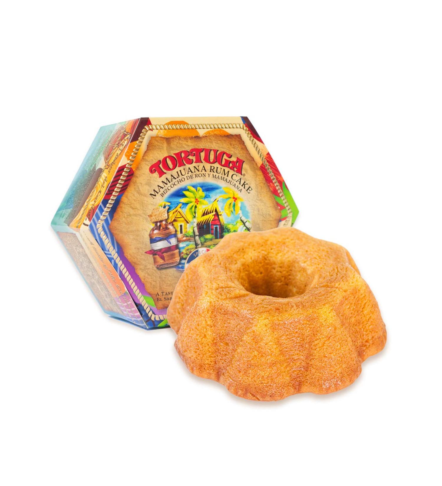 TORTUGA Caribbean Mamajuana Rum Cake - 16 oz - Premium Gourmet Gift for Stocking Stuffers & Christmas - 1lb Cake for Delivery - Buy Online on GoSupps.com