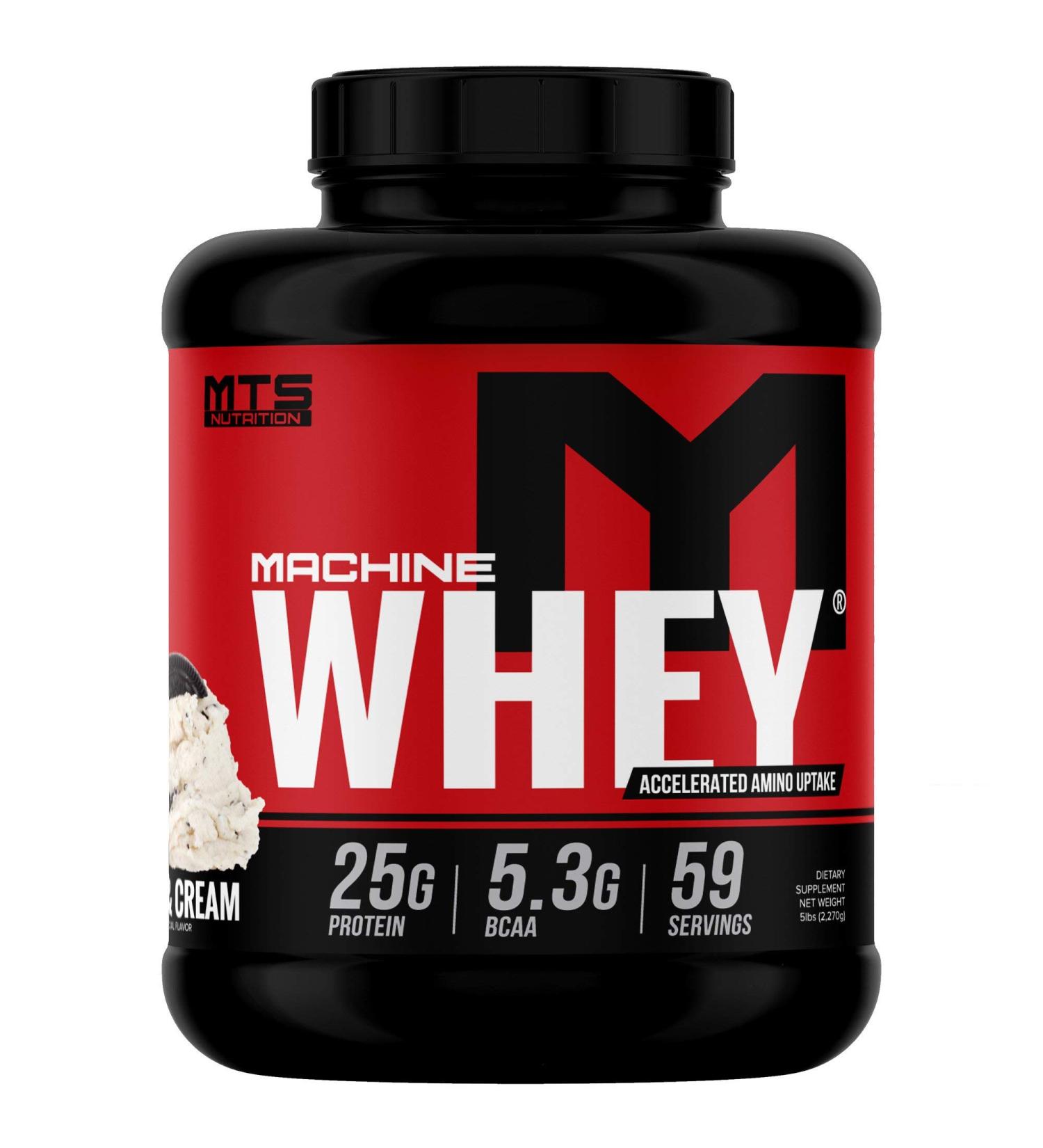 MTS Machine Whey Protein (5lbs  Cookies & Cream) - Buy Online on GoSupps.com