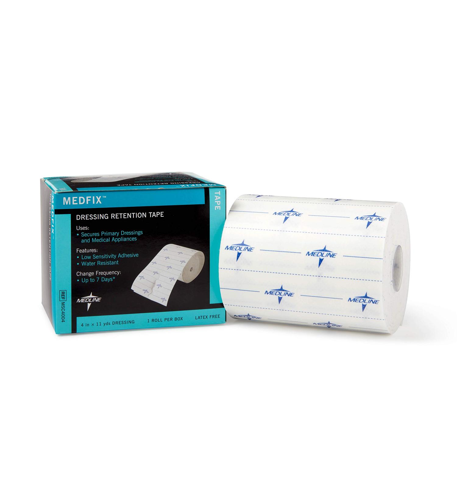 Medline MedFix Dressing Retention Tape 4 x 11 yd - Secures Primary Dressings & Medical Appliances - Buy Online on GoSupps.com