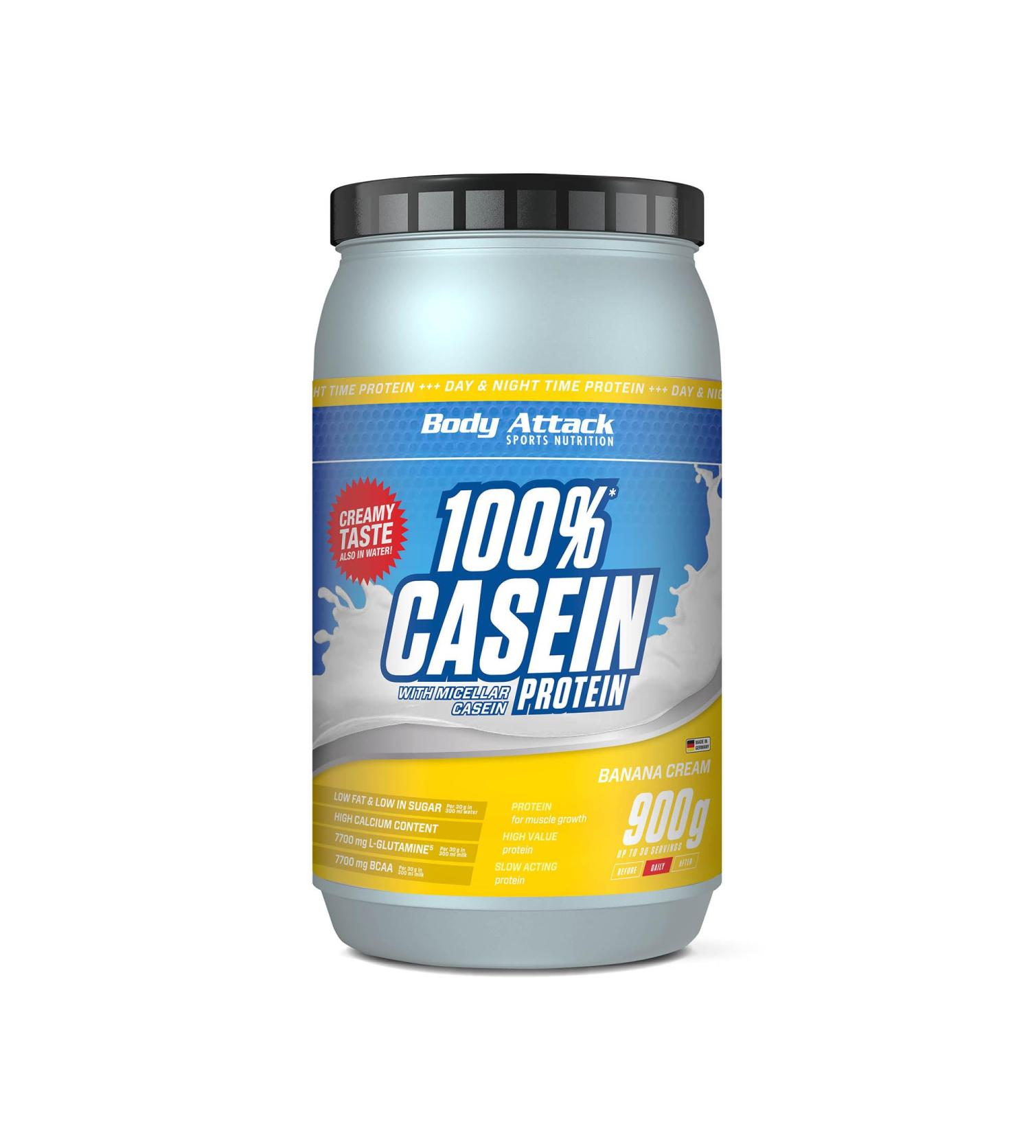 Body Attack 100% Casein Protein Amino Acids - Muscle Building Protein Low Carb - Mass Gainer - For Sportsmen Athletes and - Buy Online on GoSupps.com