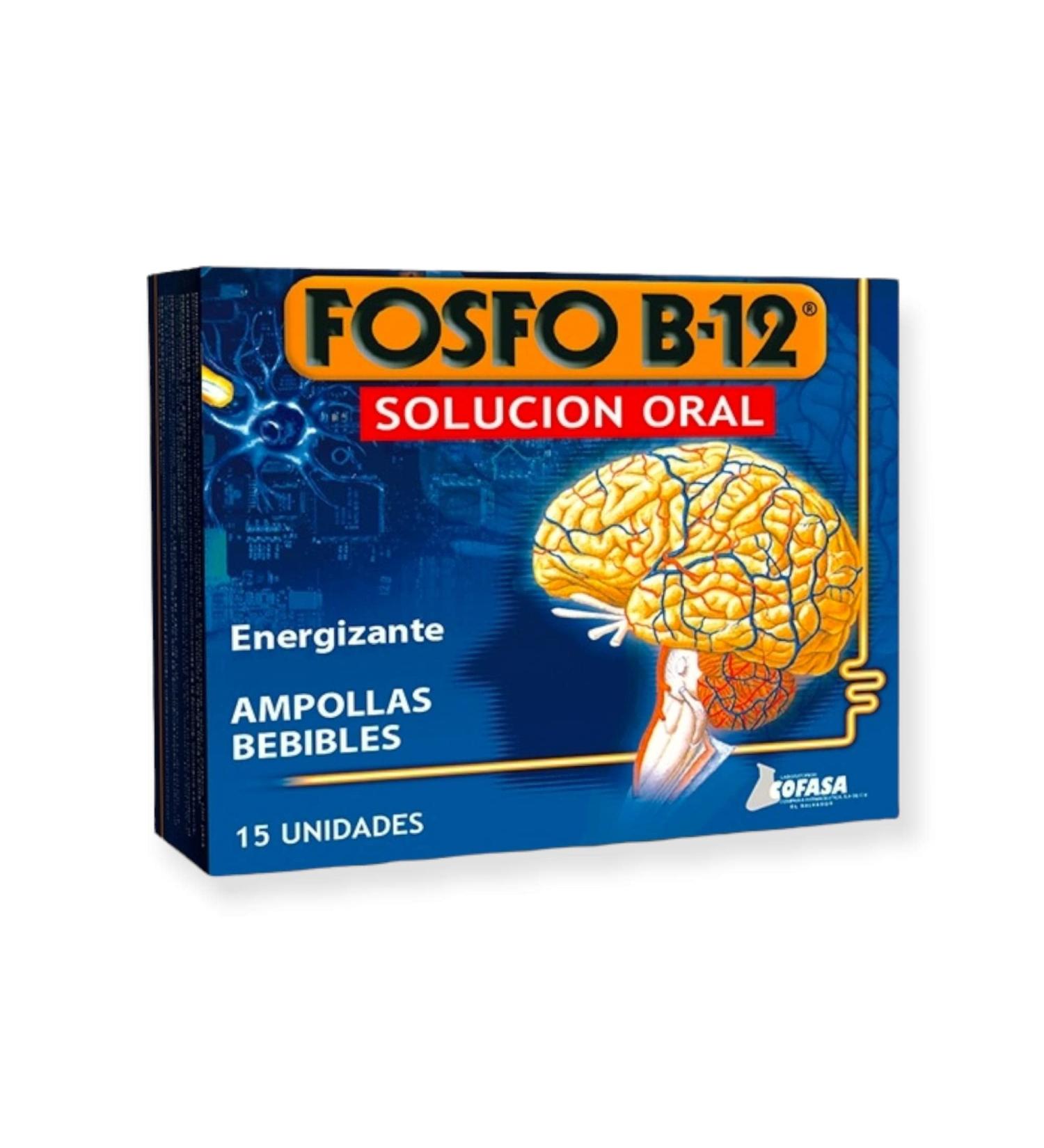 Fosfo B-12 Oral Solution & Syrup Combo Pack - 15 Ampoules & 120ml Bottle - Buy Online on GoSupps.com