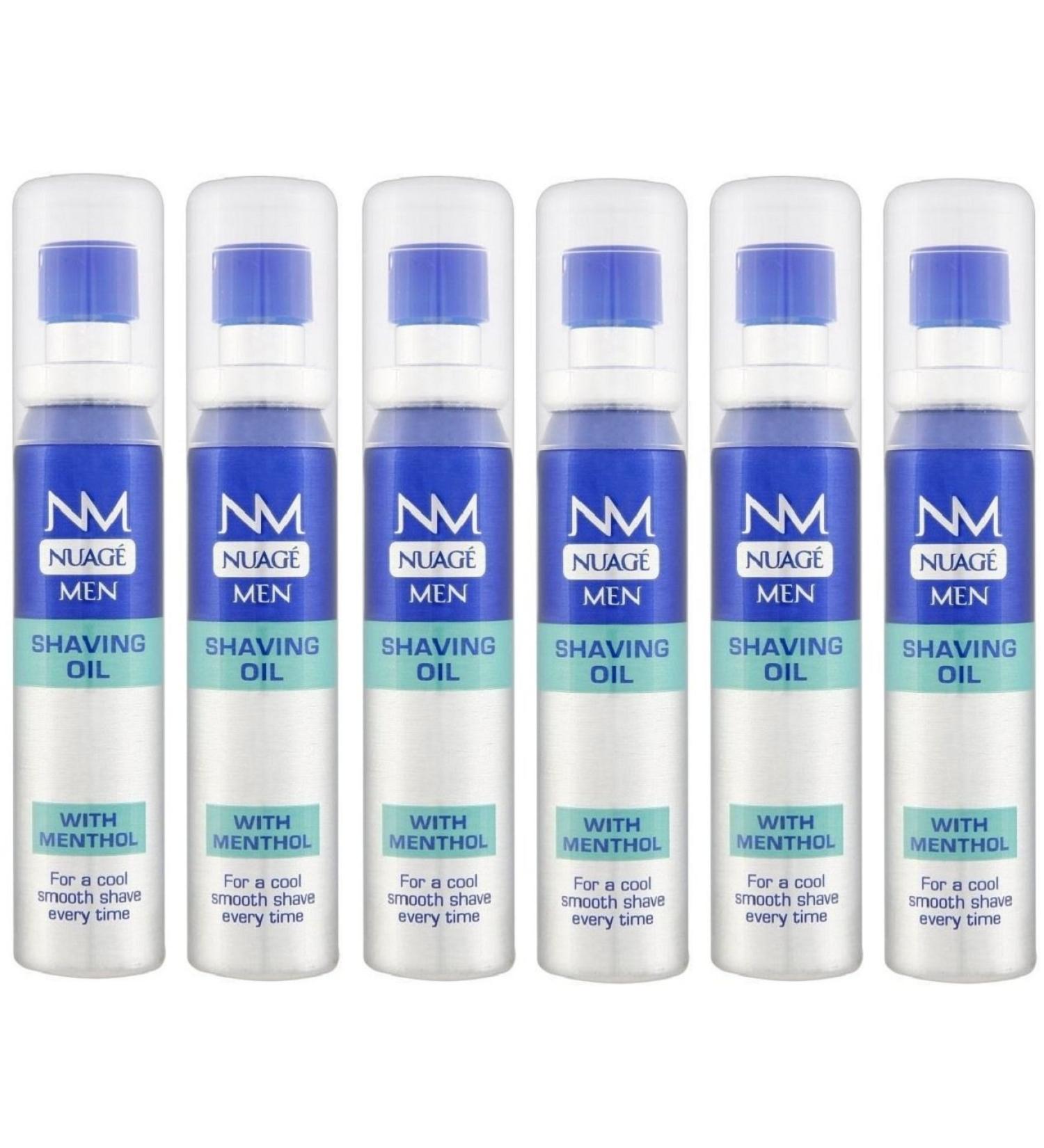 x6 Nuage Men Shaving Oil with Mentol 25ml