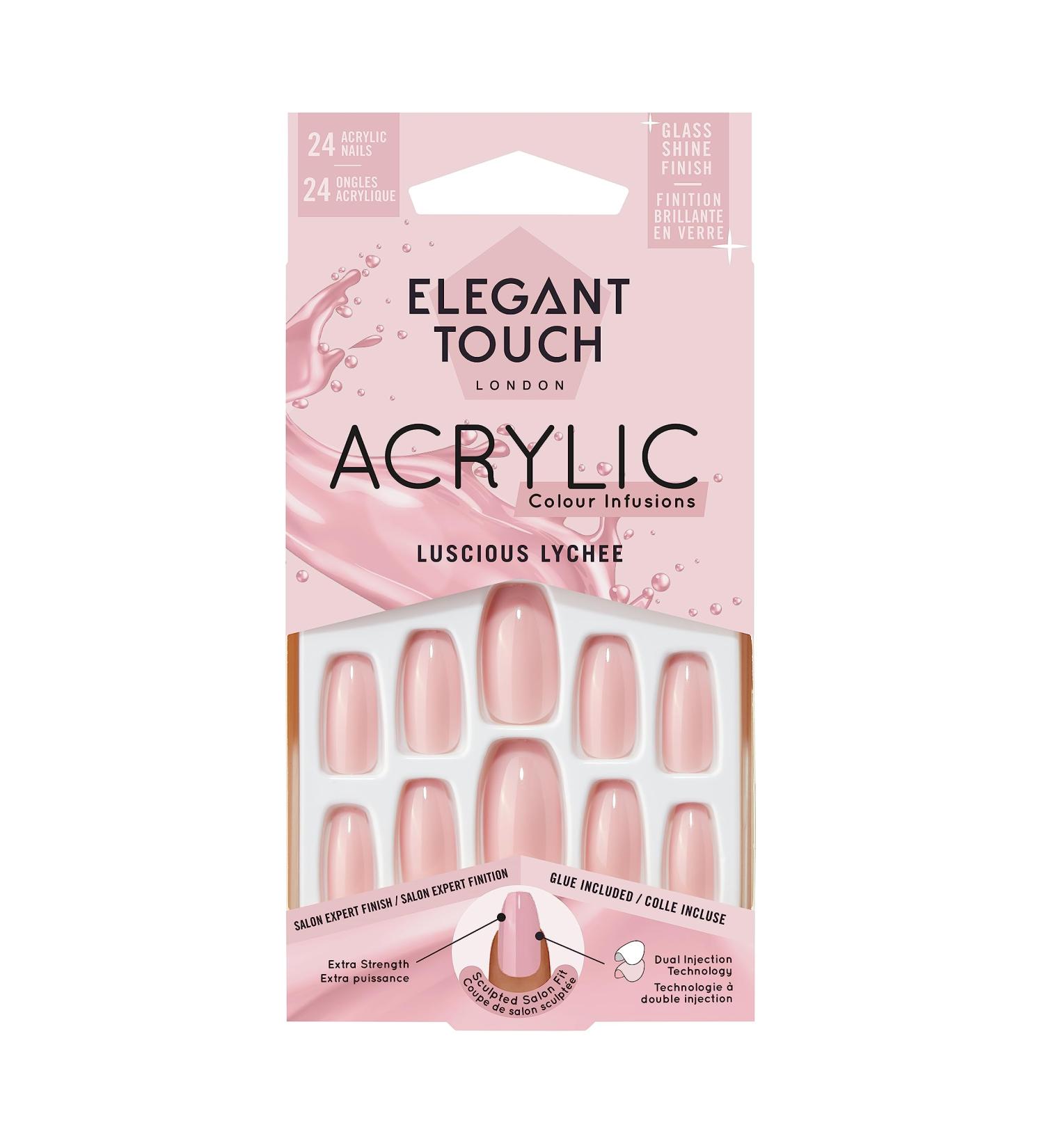 Elegant Touch Colour Acrylics Luscious Lychee Luscious Lychee 1 count (Pack of 1)