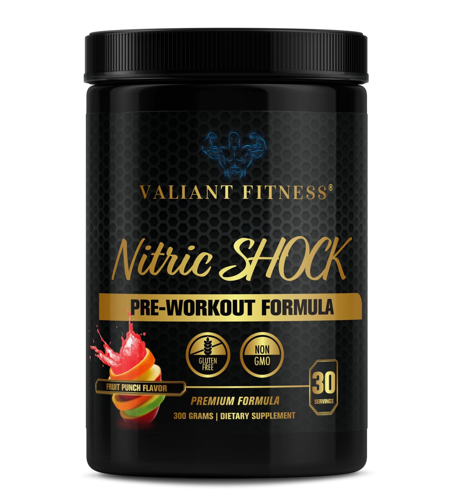 Buy Nitric Shock Pre-Workout Formula | Delicious Fruit Flavor | Boost Energy & Performance - International Shipping Available - Buy Online on GoSupps.com