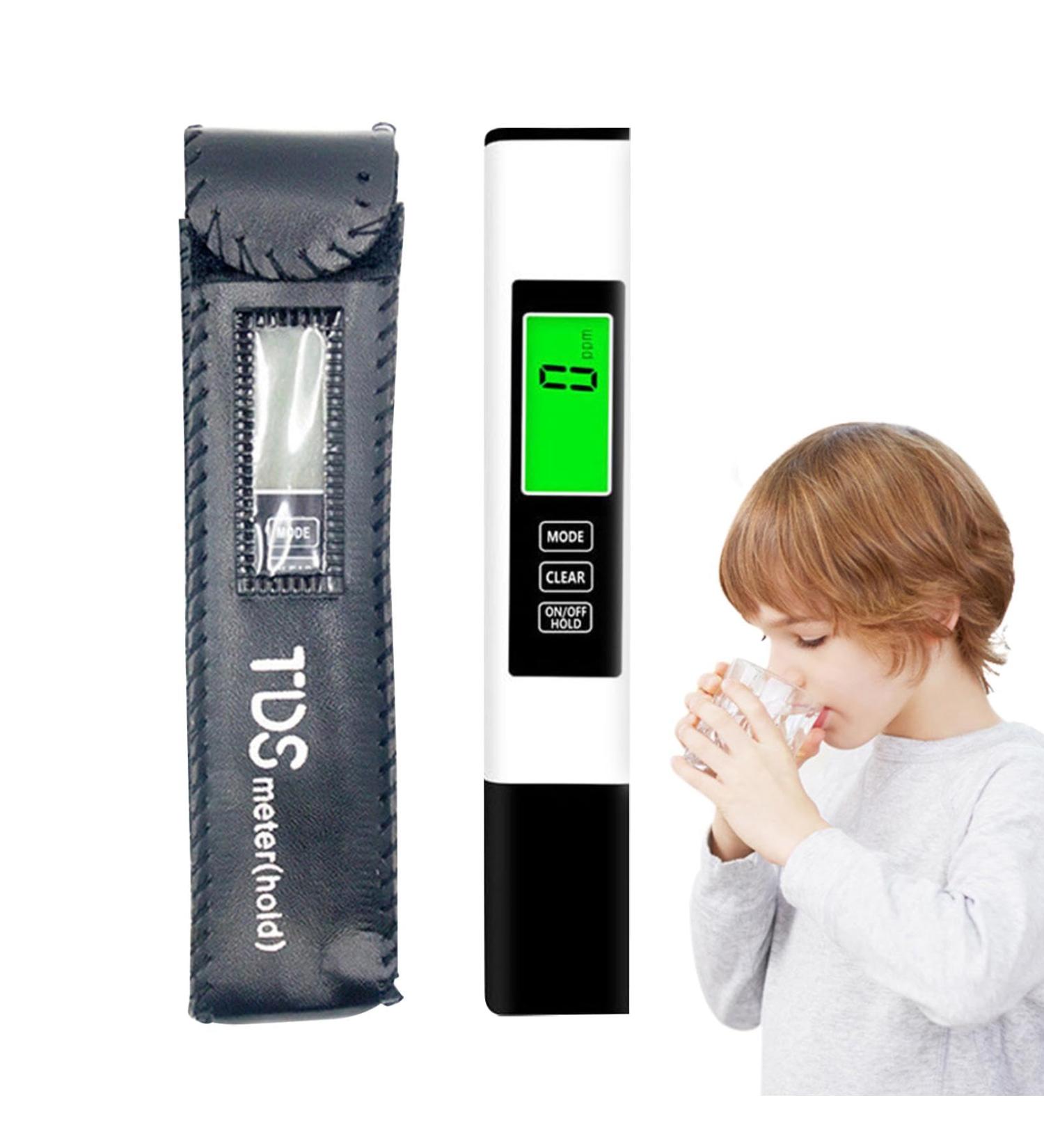 TDS Meter Digital Water Tester - Electronic Water Tester | Accurate Digital Water Tester for Drinking Water Quality Well Swimming Pool White - Buy Online on GoSupps.com