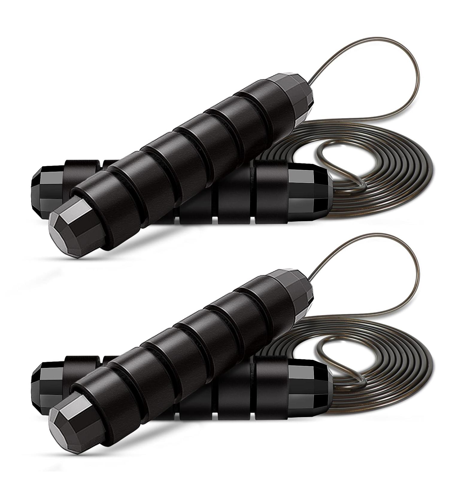 Super Trip Jump Rope for Adults | Adjustable Speed Rope with Ball Bearings & Anti-Slip Handles - Red/Black - Perfect for Skipping Exercise & Fitness - Buy Online on GoSupps.com