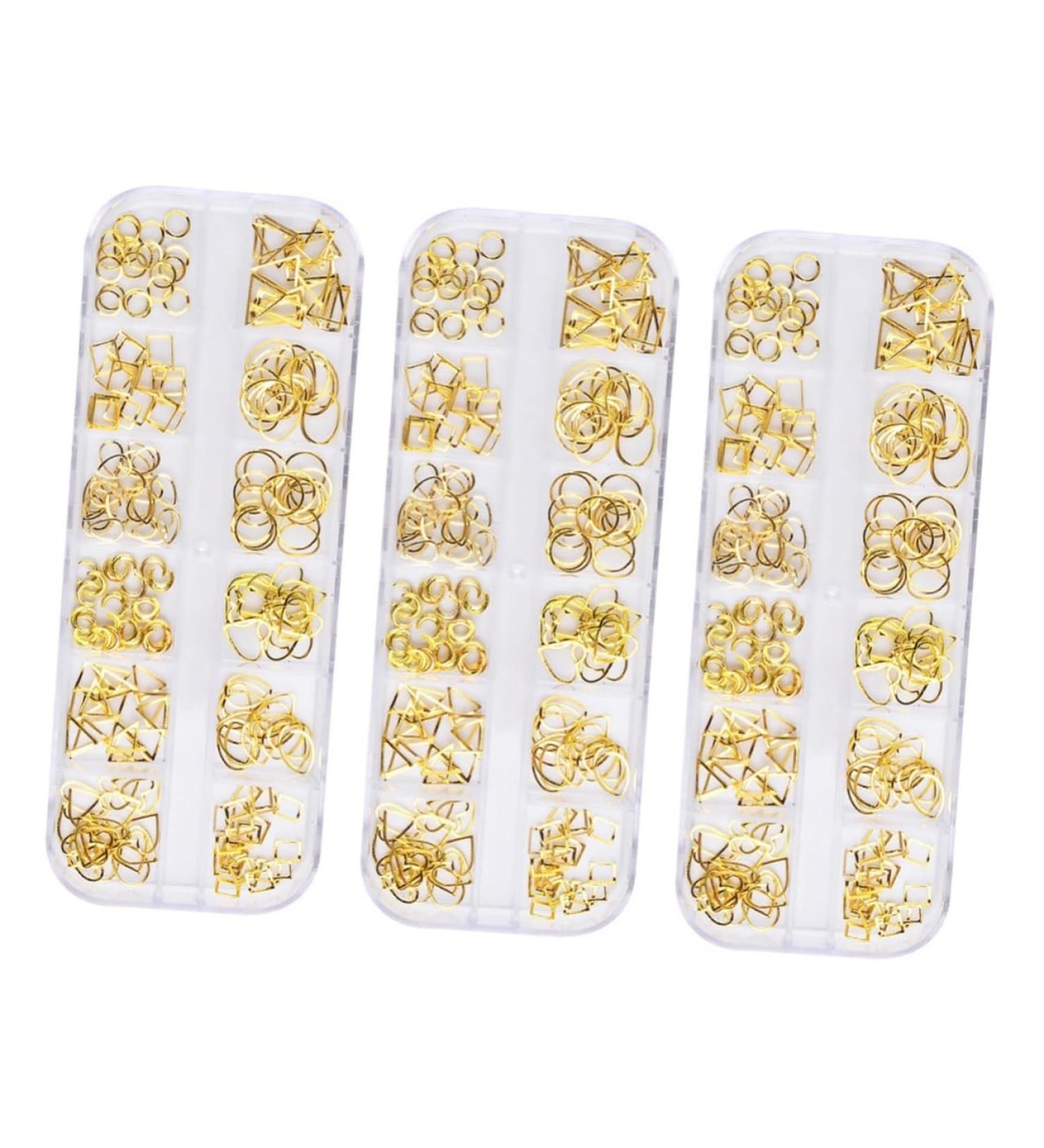 Housoutil 3 Boxes Metal Rivets Nail Cream Diy Nail Accessories Nail Supplies Nail Buffing Cream Nail Art Decoration Nail Polisher Rose Gold Nail Art Accessories Boxed Decorations - Buy Online on GoSupps.com