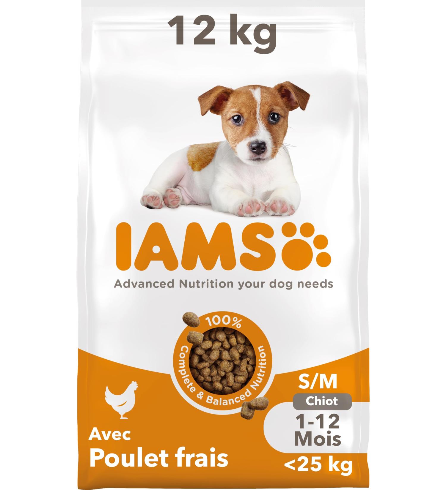 IAMS Vitality Puppy Food Small/Medium Breed with Fresh Chicken 12kg - Buy Online on GoSupps.com