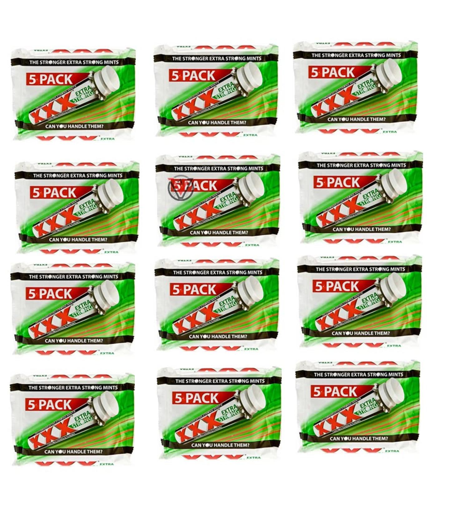 XXX Extra Strong Mints 5 Pack (12 Packs(Full Box))