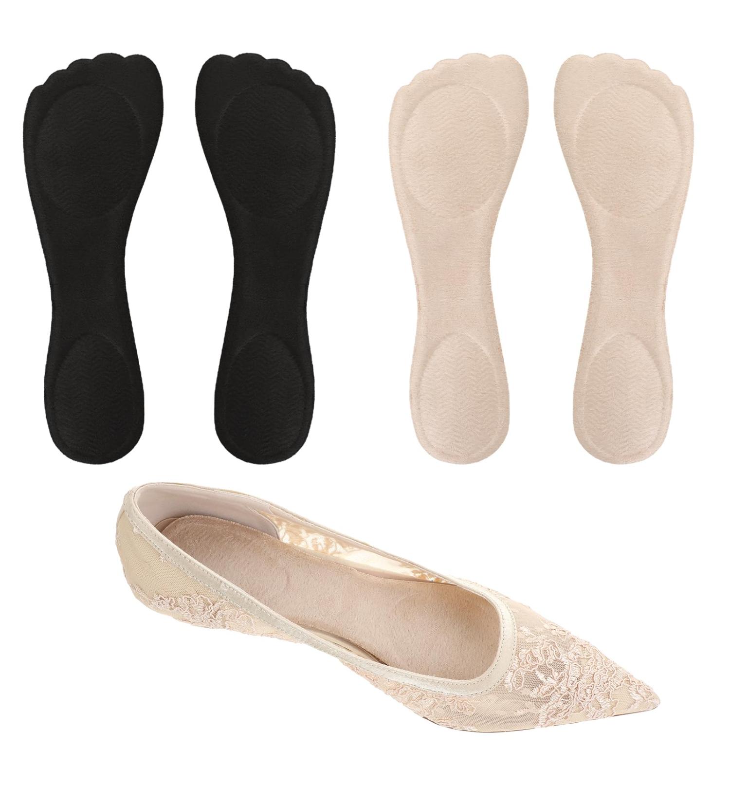High Heel Inserts for Women - 2 Pairs Comfort Pads | Cushioned Gel Insoles for Arch Support in Heels & Sandals - Buy Online on GoSupps.com