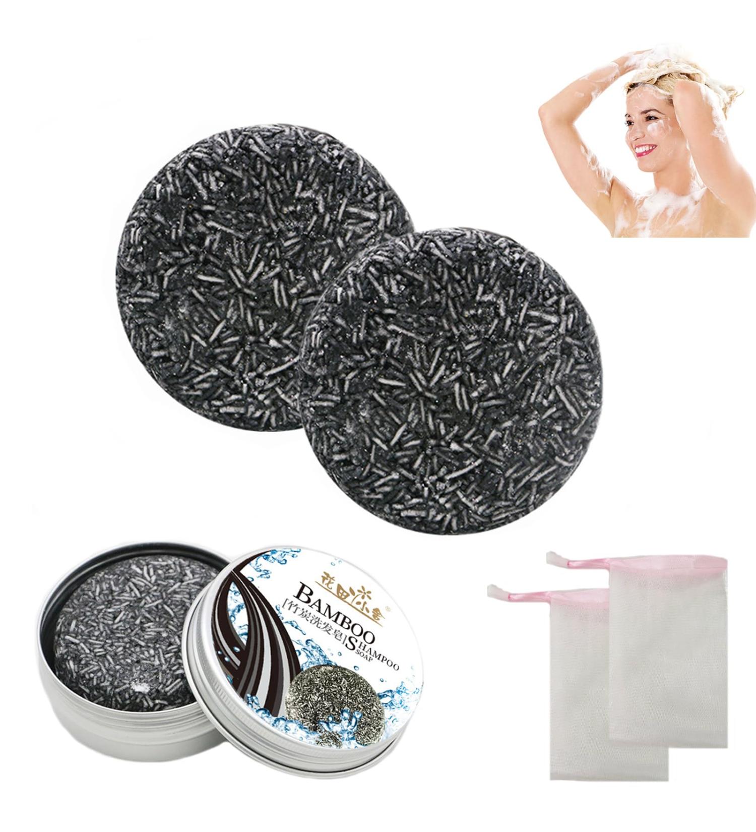 BROEYOUE Gray Hair Reverse Bar Gray Shine Soap Soap for removing gray hairHair Darkening Shampoo Bar Natural Hair Soap for Gray Hair 2 Pieces - Buy Online on GoSupps.com