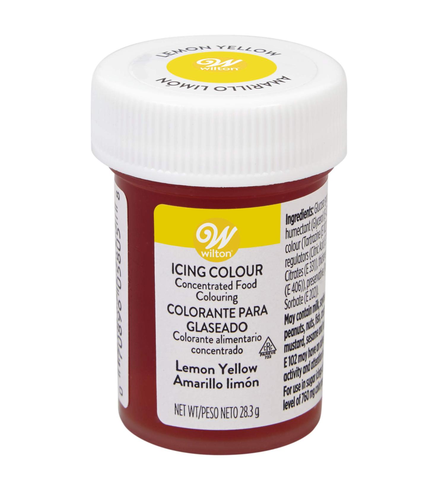 Wilton Lemon Yellow Gel Icing Colour 28.3g - Vibrant Coloring for Baking & Decorating - Buy Online on GoSupps.com