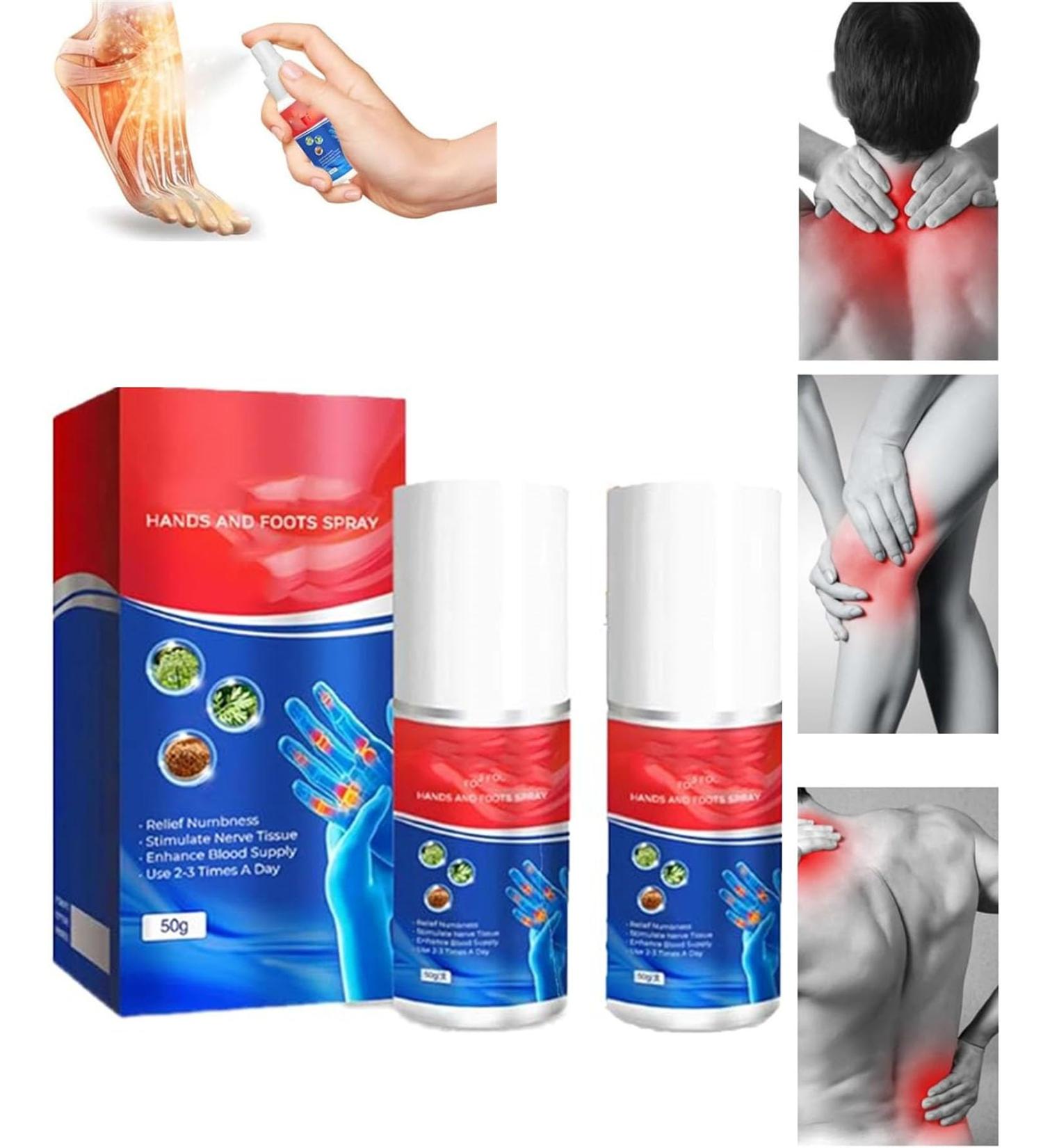 Numbfix Hand and Foot Spray - Effective Relief for Tenosynovitis & Joint Complaints | 2-Piece Multi-Use Spray for All Body Parts - Buy Online on GoSupps.com