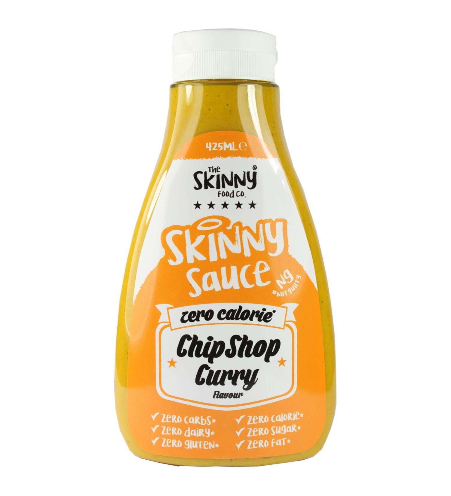 The Skinny Food Co Chip Sauce Curry Sauce Zero Calorie Sugar Free 425 ml Curry Sauce 425 ml (Pack of 1)
