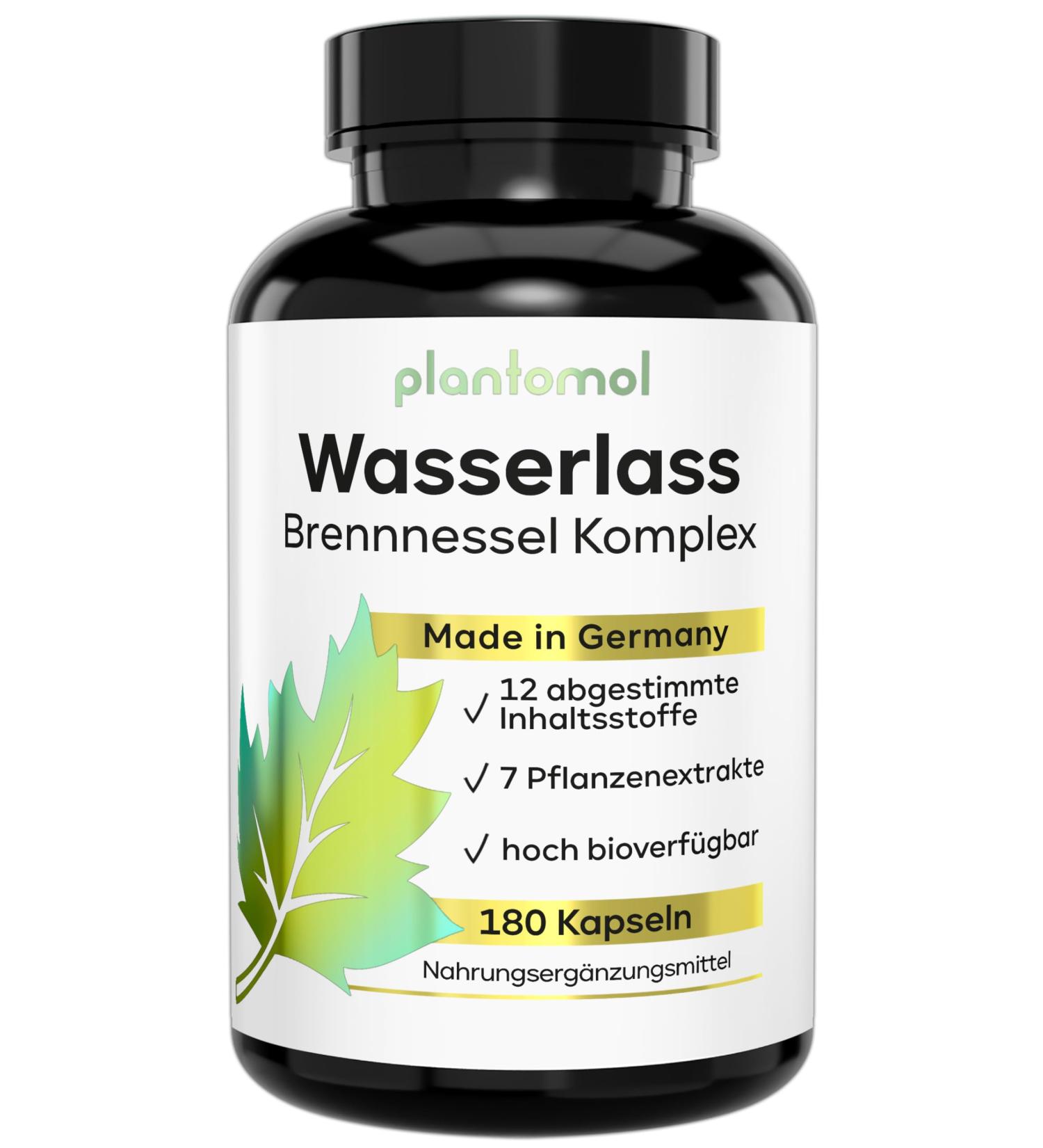 Waterlash Nettle Capsules 820mg - High-Dose Vegan Detox with Dandelion Parsley & Juniper - Natural Herbal Supplement for Wellness - Buy Online on GoSupps.com