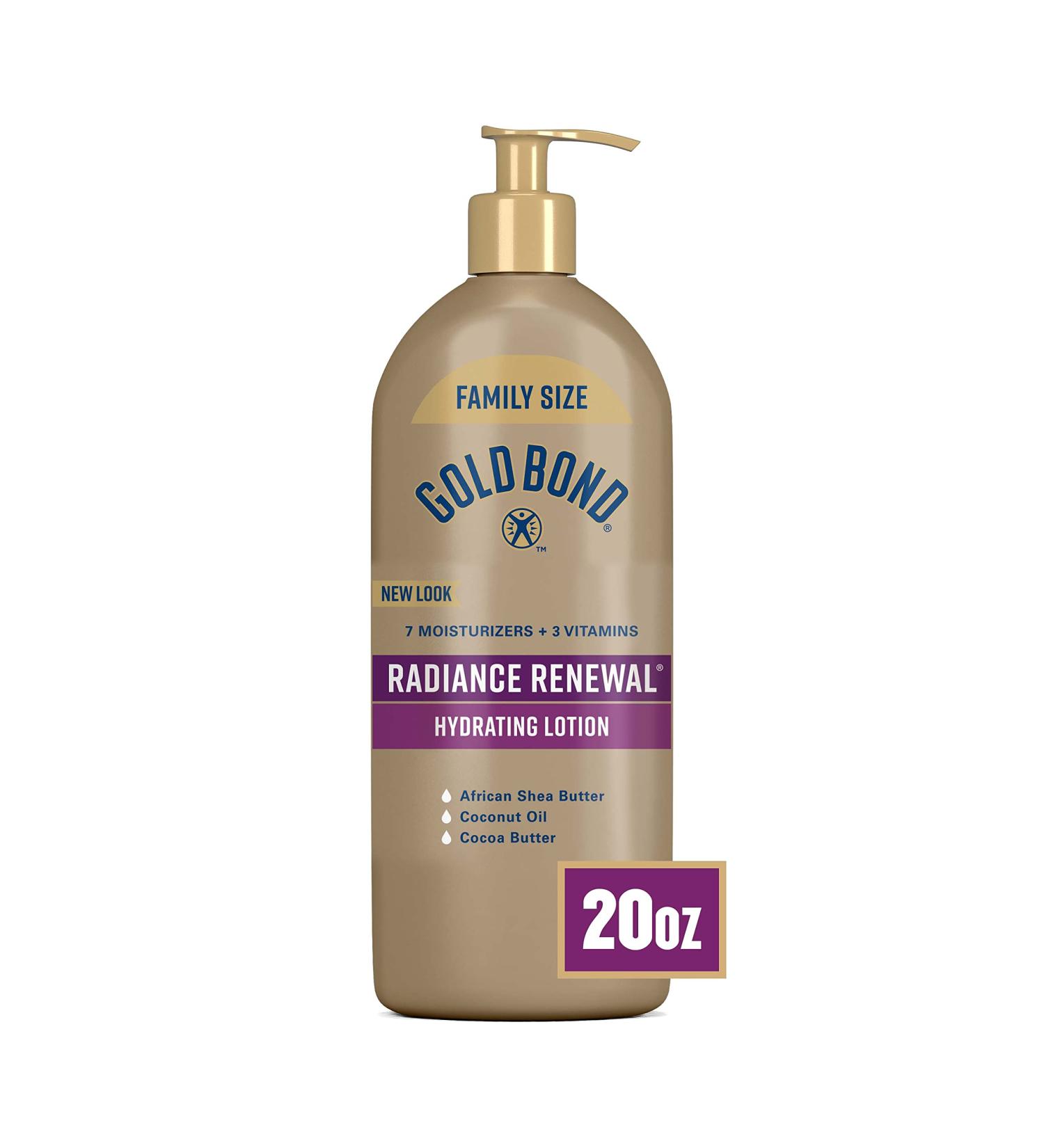 Gold Bond Radiance Renewal Hydrating Lotion - Family Size 20 Oz with Shea Butter for Visibly Dry Skin - Buy Online on GoSupps.com