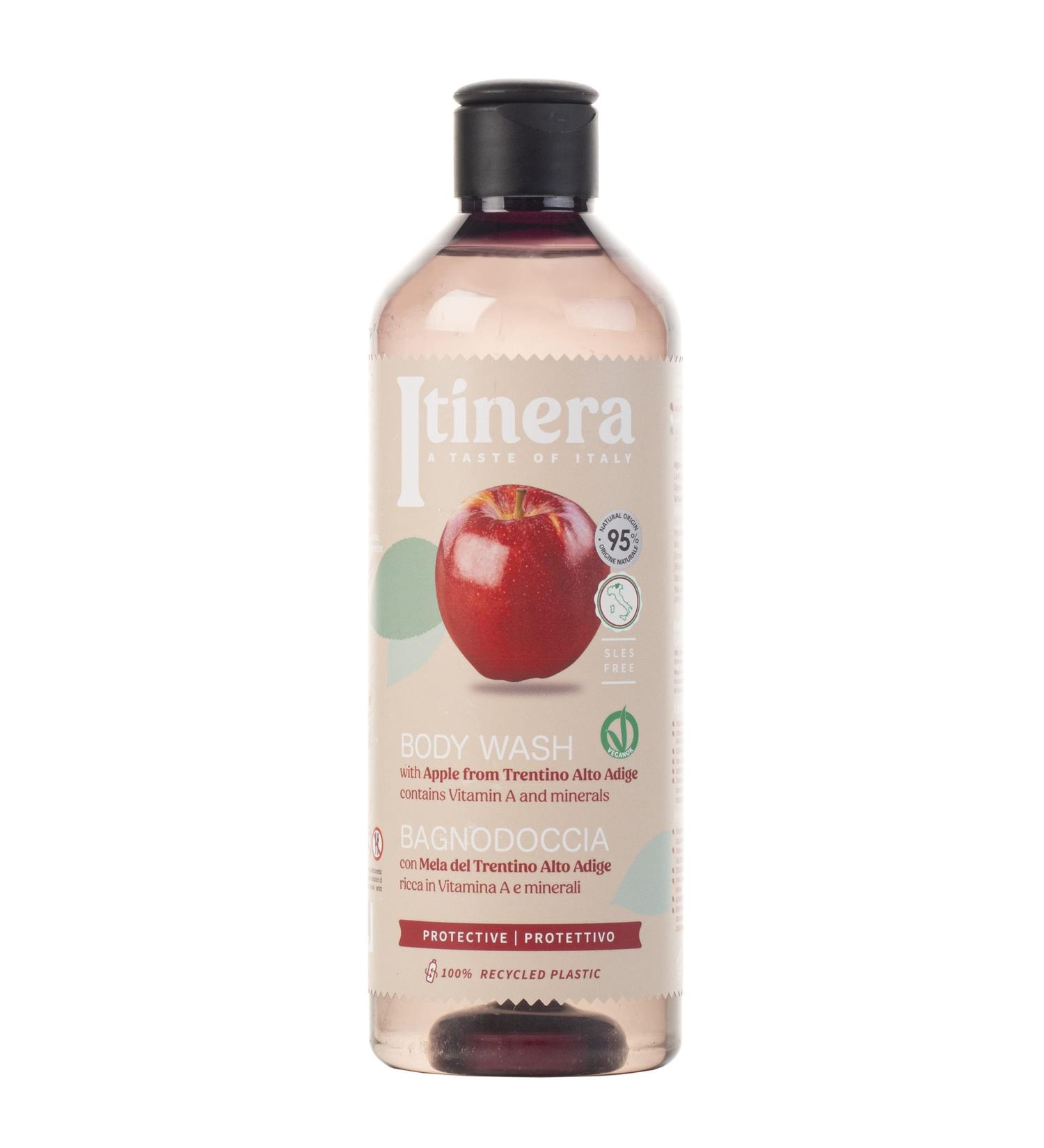  sarcia.eu ITINERA - Apple Trentino protective shower gel 95% natural ingredients 370 ml 1 piece - Buy Online on GoSupps.com
