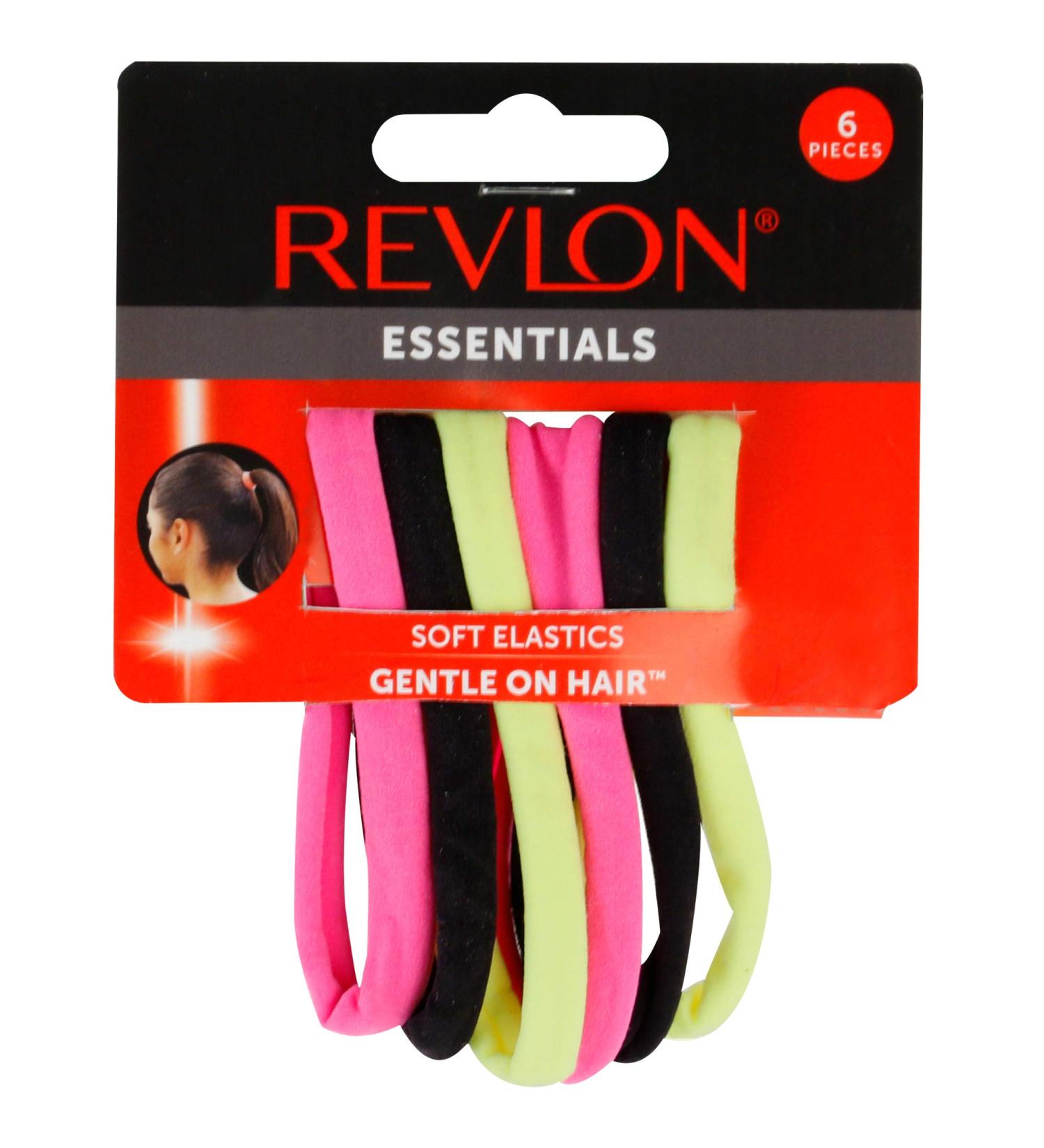 Revlon Essentials Soft Touch Hair Elastics - 6 Piece Pack - Buy Online on GoSupps.com