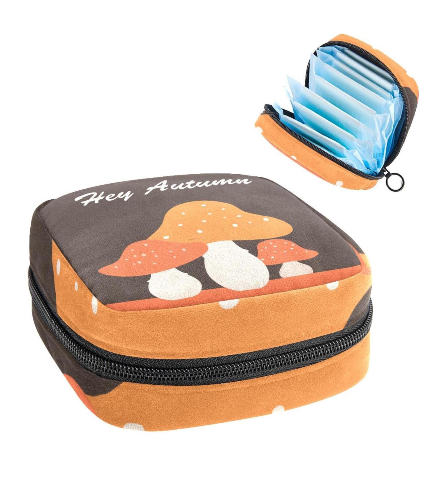 Women's Portable Period Kit - Bonds Storage Bags | Stylish Halter Hey Herbst in Beautiful Mushroom - Ideal for Travel & Daily Use - Buy Online on GoSupps.com