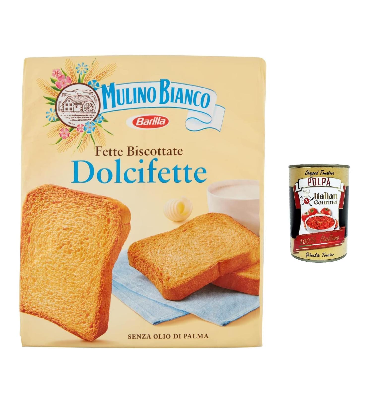  Italian Gourmet E.R. Mulino Bianco Lot de 6 graisses Biscottate Dolcifette 315 g + Pulpa Italian Gourmet Pulpa 400 g - Buy Online on GoSupps.com