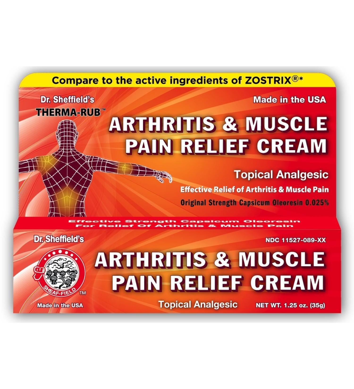 Dr. Sheffields Arthritis & Muscle Pain Relief Therma Rub