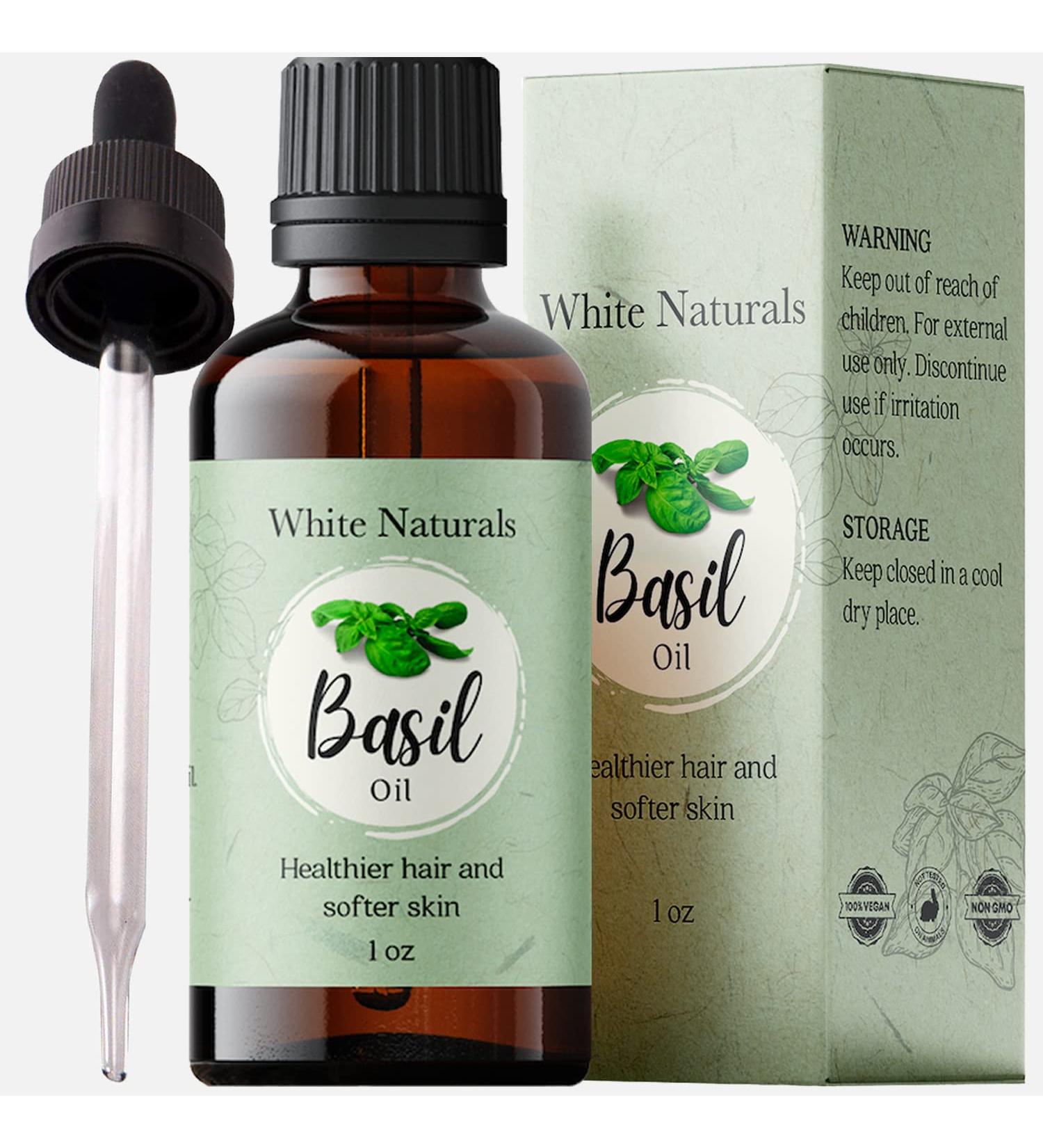 100% Pure Basil Essential Oil for Alertness - 1 oz Therapeutic Grade Aromatherapy Oil - Buy Online on GoSupps.com