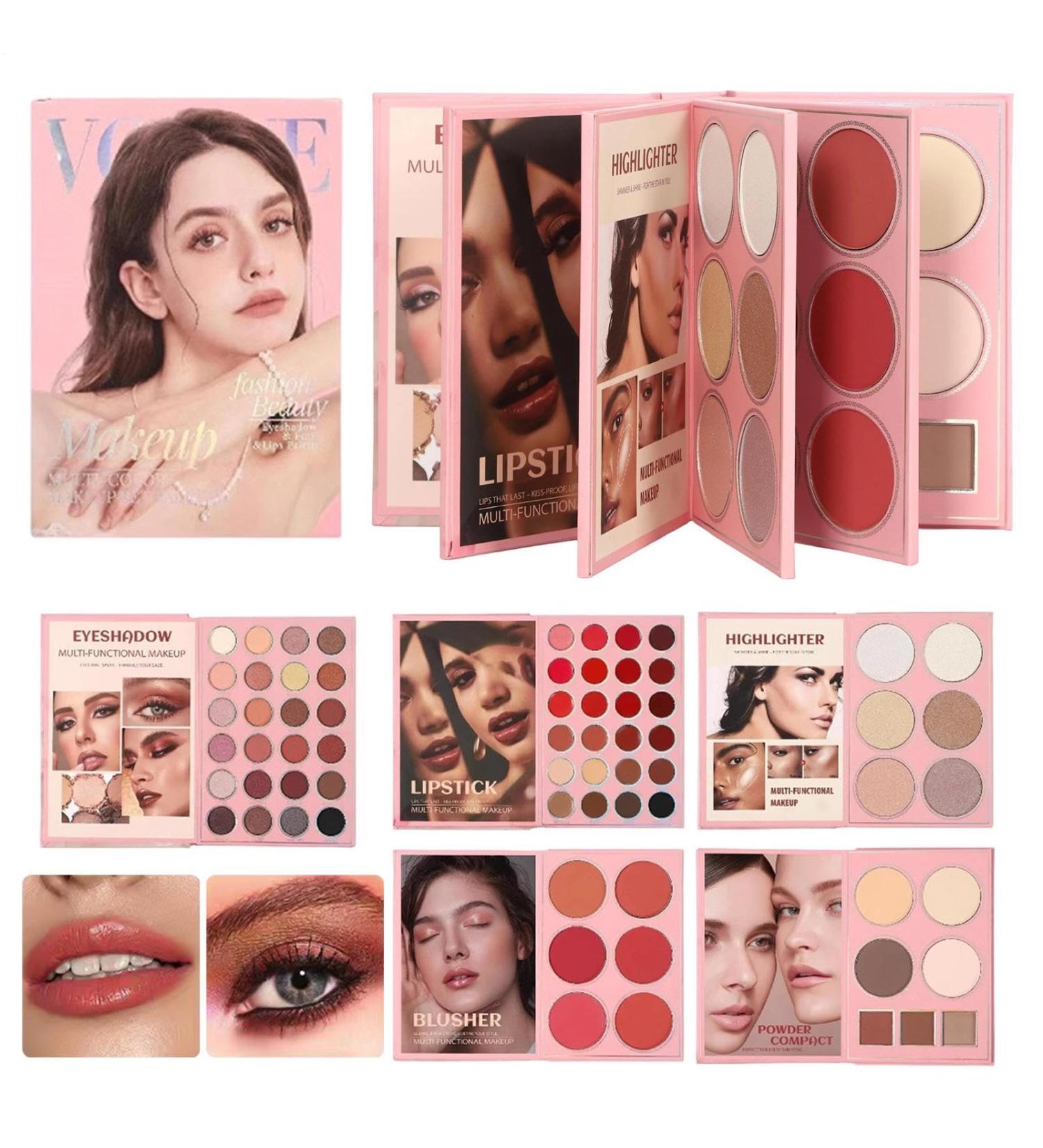 Eyeshadow Palette | 5 Layer Bookstyle Eye Cosmetics Kit | Travel Makeup Set - For Women Girls Passionate Daily Routine Wedding Party Practical - Buy Online on GoSupps.com