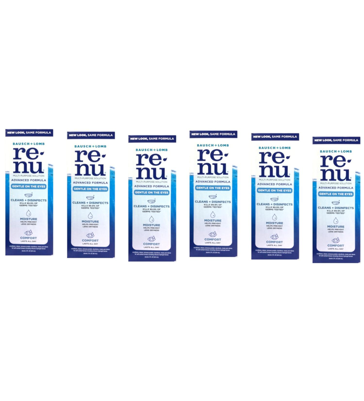 Buy Bausch & Lomb Renu Advanced Formula Solution Pack of 6 | International Shipping Available - Buy Online on GoSupps.com