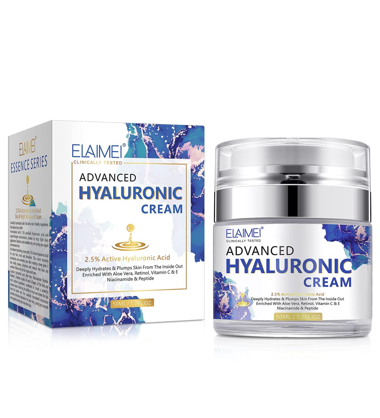 Advanced Hyaluronic Acid Face Moisturizer | Deep Hydration & Dark Spot Reduction | 1.7oz for All Skin Types - Buy Online on GoSupps.com