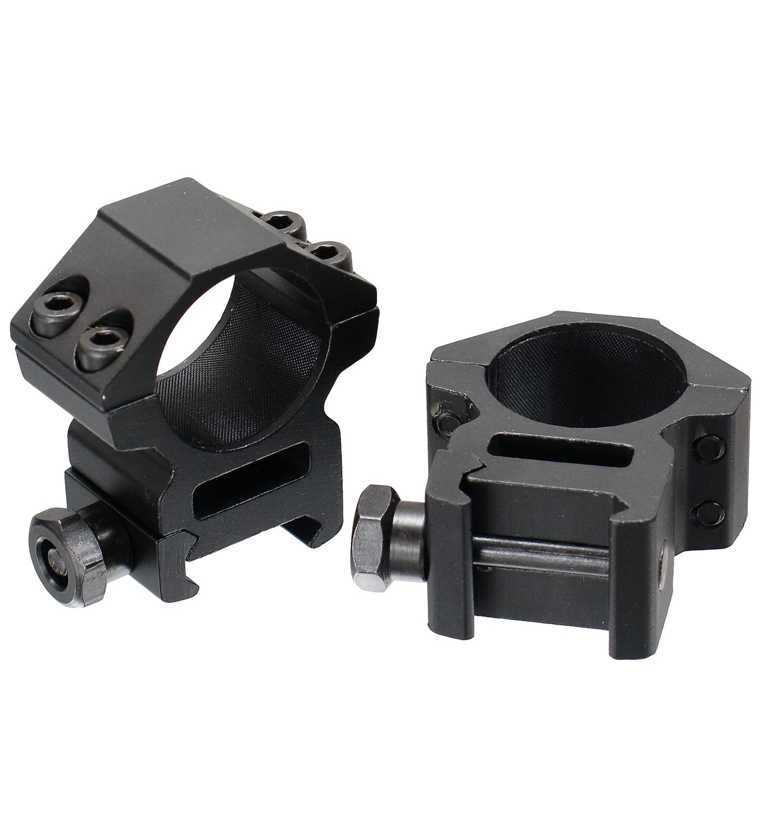 AccuShot 1-inch Medium Profile Picatinny/Weaver Rings - 2-Piece Set - Buy Online on GoSupps.com
