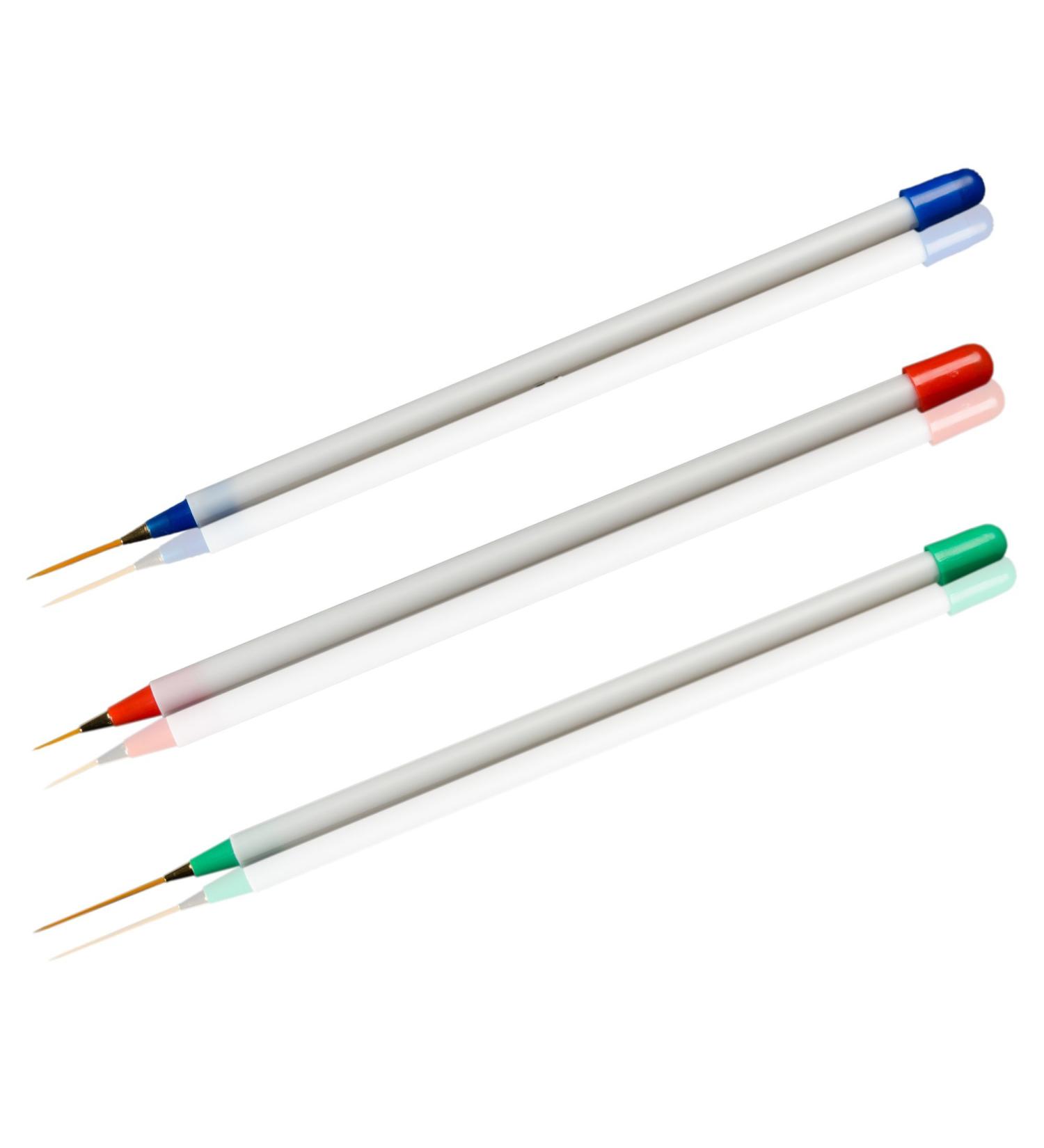 RM Beautynails Striper Set - Precision Nail Art Brushes for Fine Lines & Gel Modelling | International Shipping - Buy Online on GoSupps.com