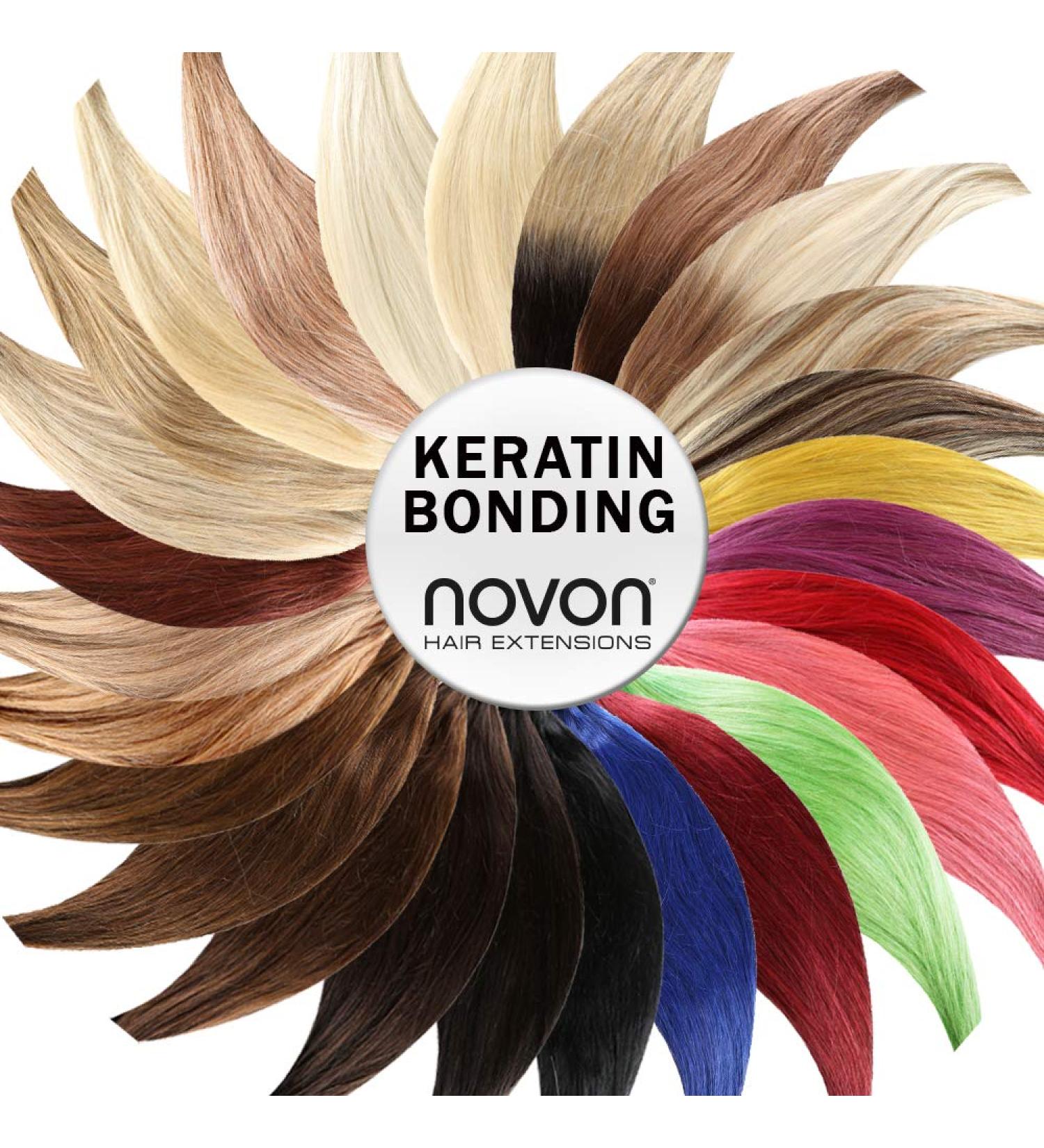 Premium #1B Black Brown 60cm Keratin Bond Hair Extensions - 50 Strands U-Tip 100% Remy Real Hair | Novon Hair Extensions - Buy Online on GoSupps.com