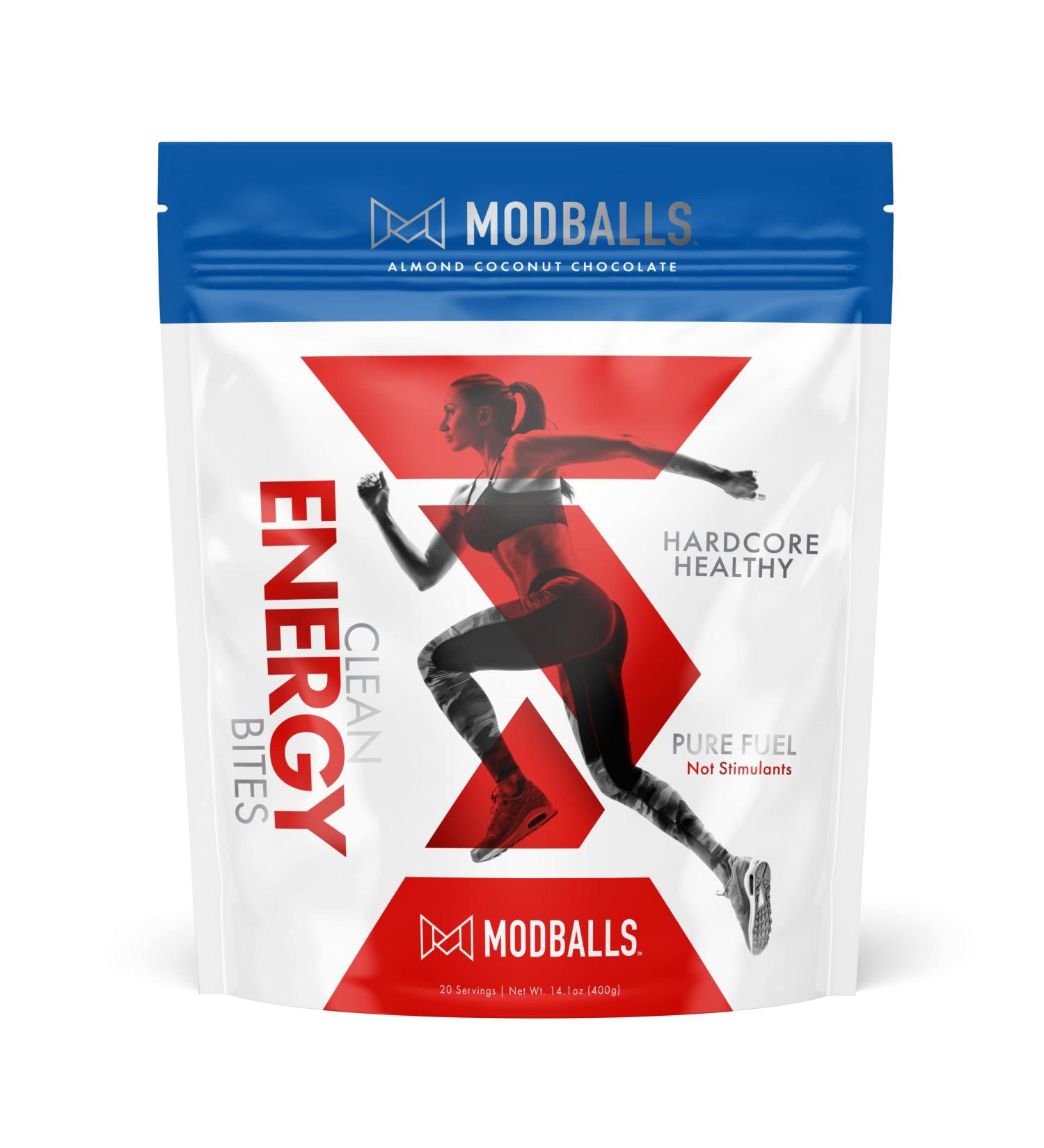 ModBalls - Pure Fuel for Clean Energy - 20 Servings - Almond Coconut Chocolate Energy Bites - Buy Online on GoSupps.com