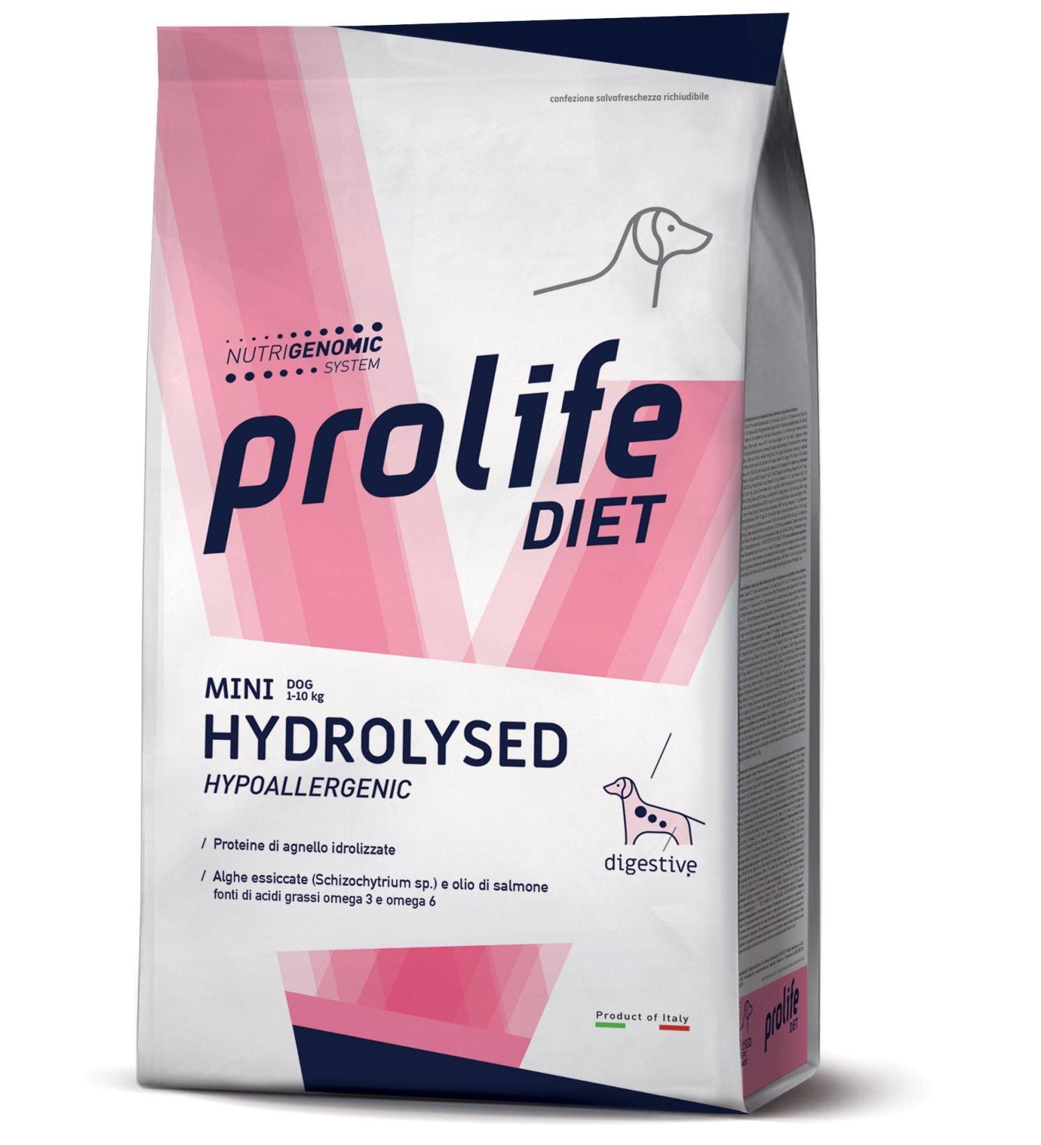 PROLIFE Diet HYDROLYSED Hypoallergenic Mini Dog kibble. 500g