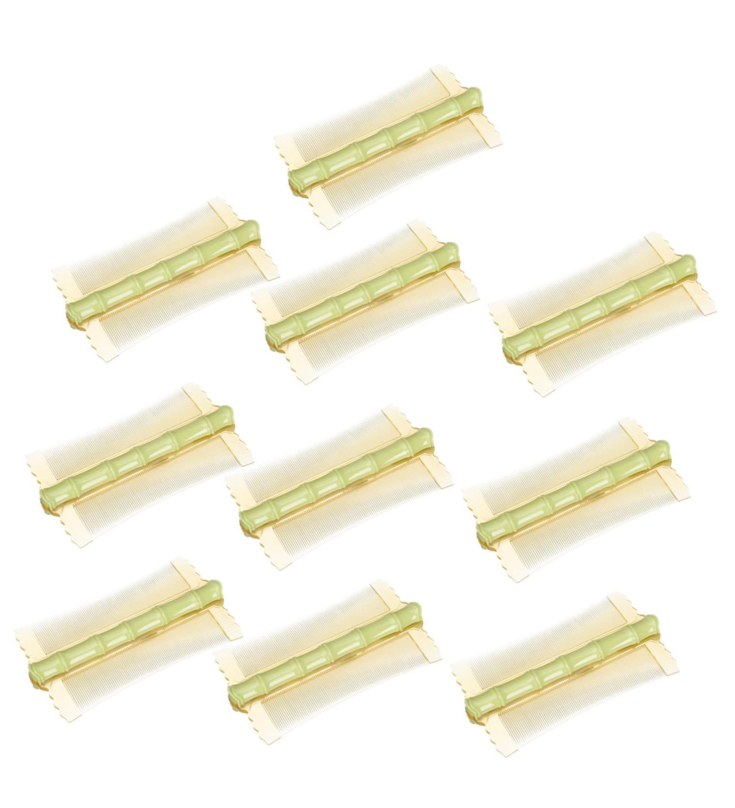 10 pi ces Peigne Plastique Double Face Peigne Poux Dents Fines Renforc es Outil pour Massage et Soin des Cheveux Portable Pellicules - Buy Online on GoSupps.com