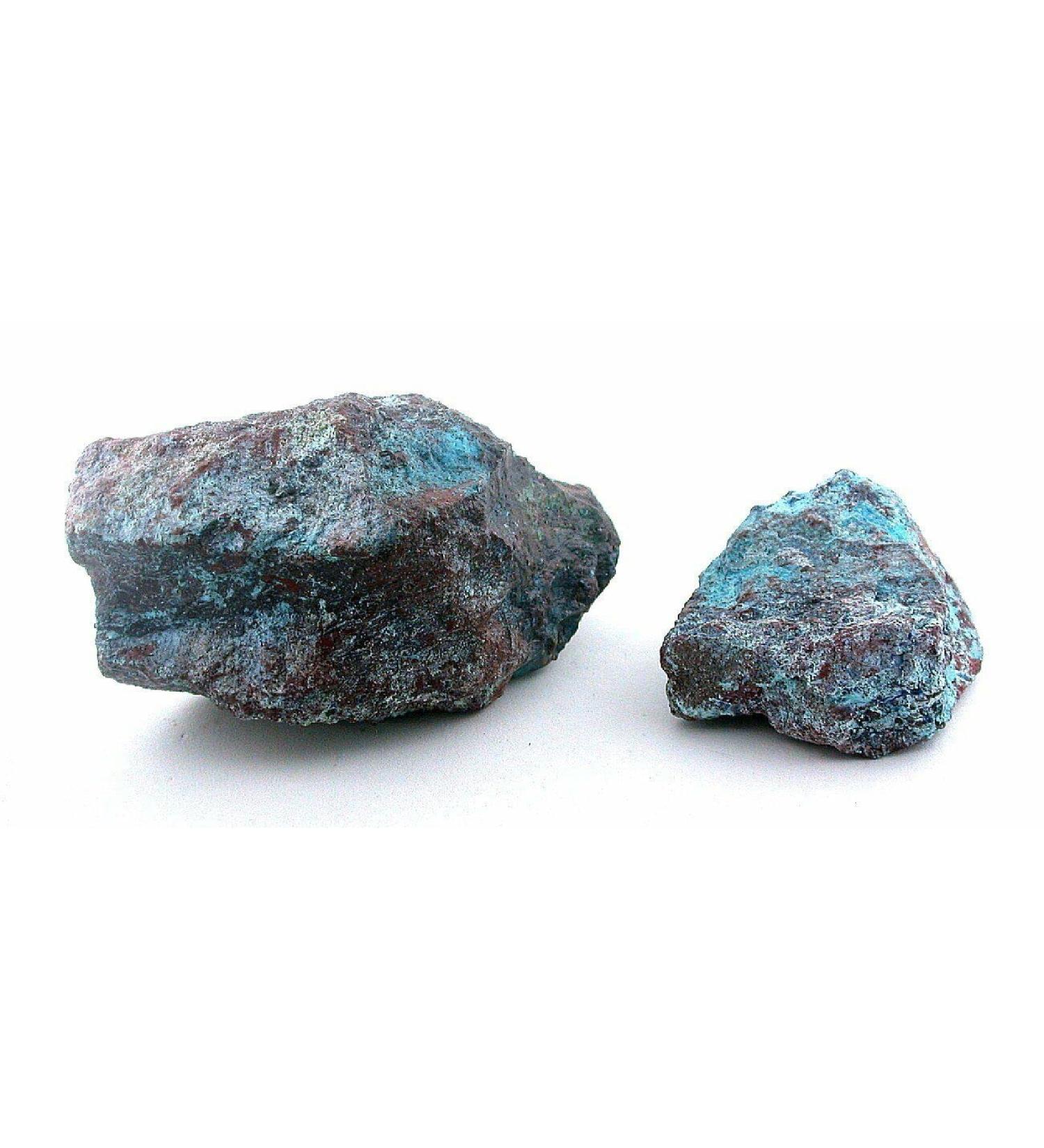 412 Gram 14.6 Oz 2 Sonoran Rare Shattukite Chrysocolla Azurite Silica Cab Rough - Buy Online on GoSupps.com