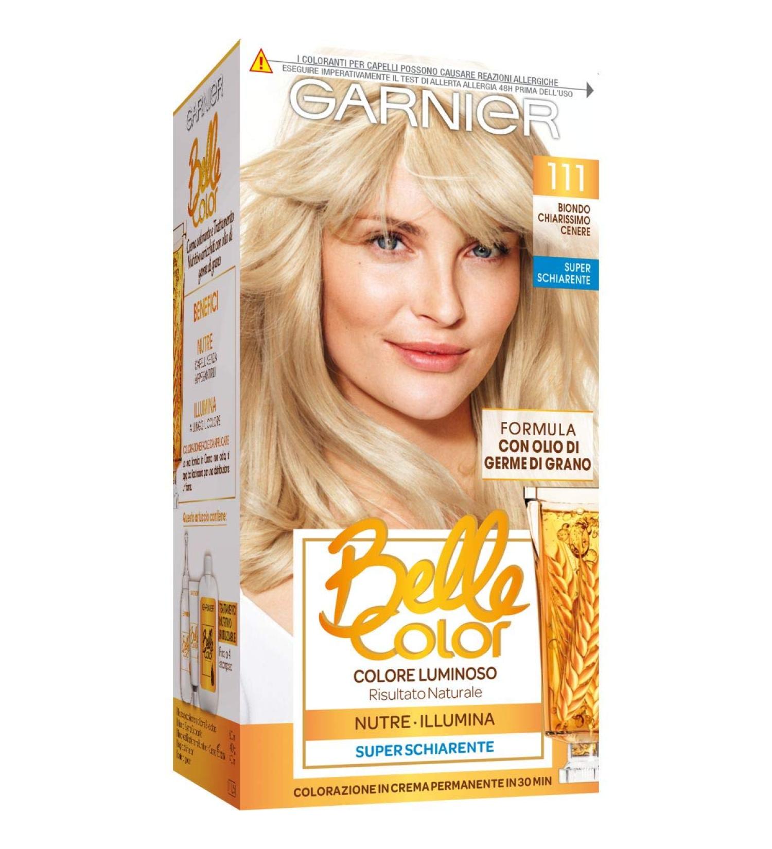BELLE COLOR 111 Blonde Ch.Mo Cenere - Light Hair Coloration | 1 Pack International Shipping Available - Buy Online on GoSupps.com