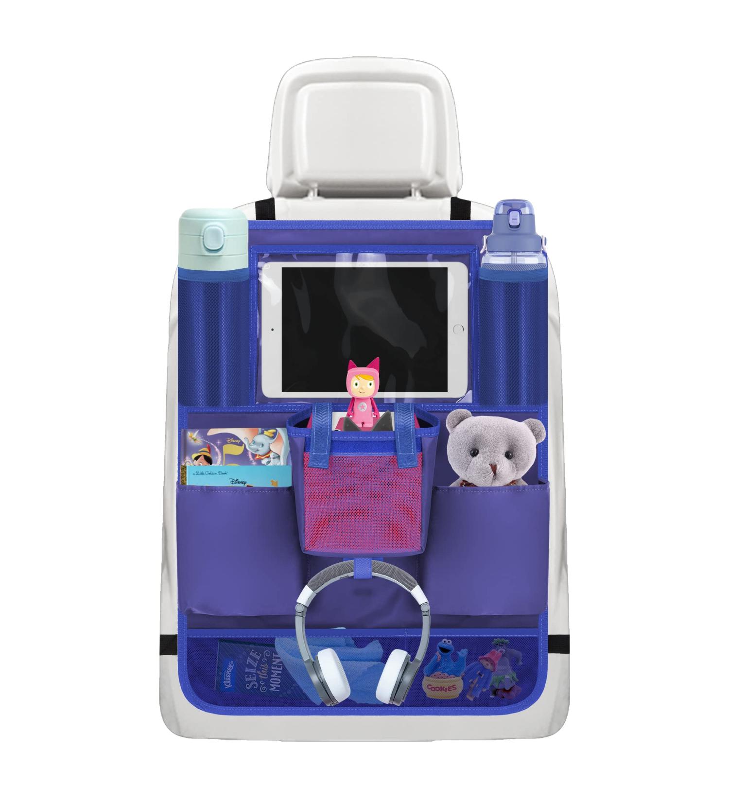 Toniebox Car Organiser with Tablet Holder - Seat Back Cover for Kids' Car Accessories - Blue, 1 Piece - Buy Online on GoSupps.com