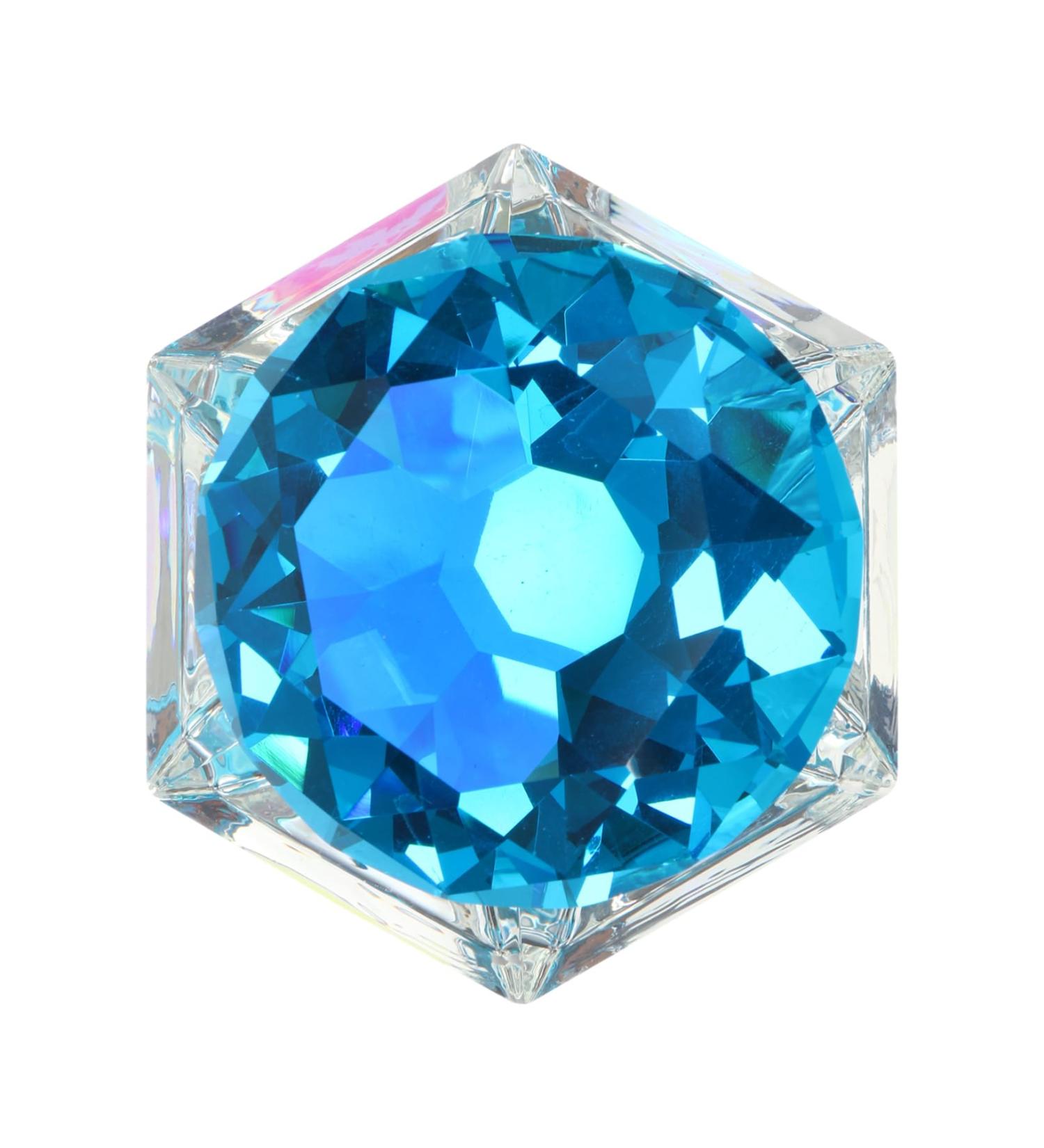 Ipetboom Clear Nail Polish 1pc Nail Art Crystal Cup Crystal Art Glass Optional Nail Polish Transparent Nail Polish 7.5x6cm Blue - Buy Online on GoSupps.com